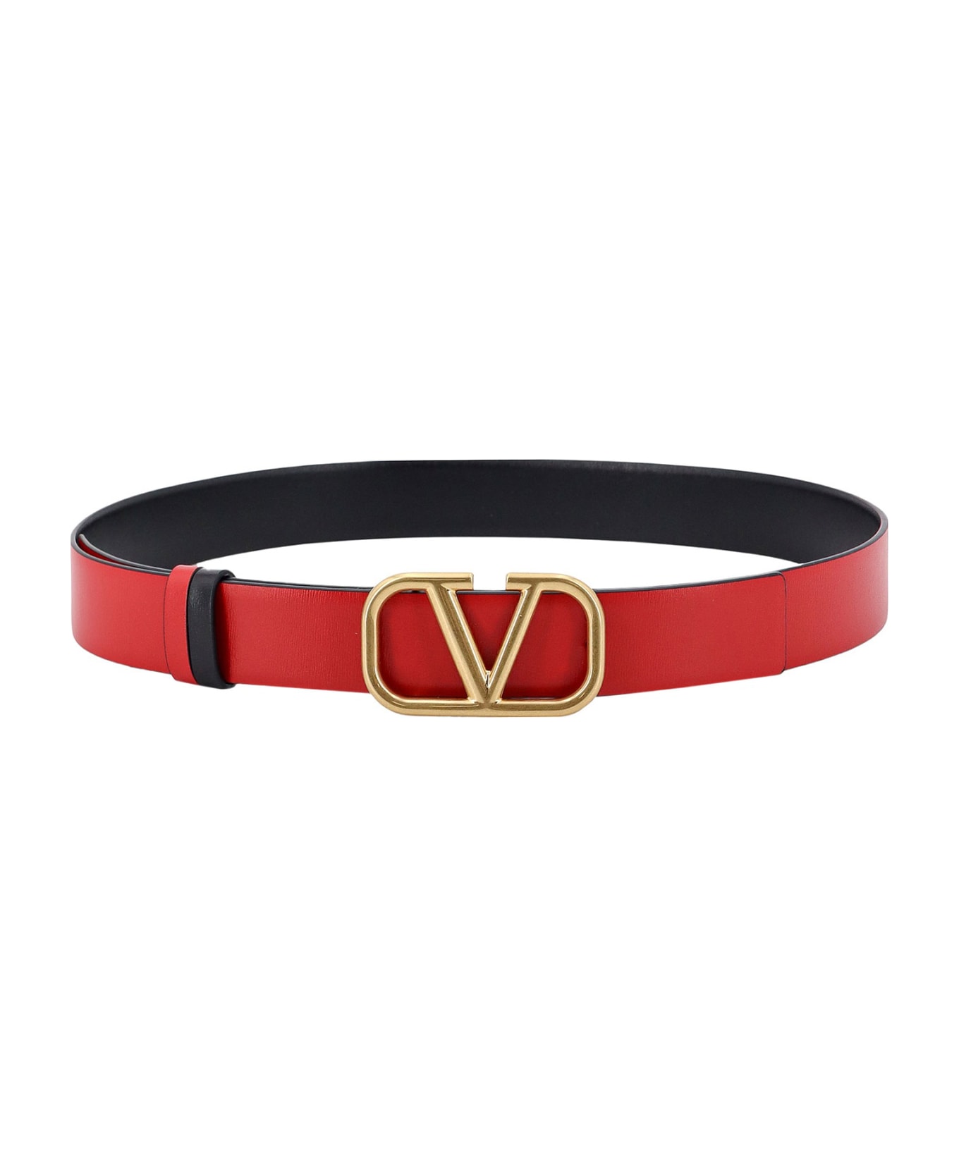 Valentino Garavani Signature Vlogo Reversible Belt - Black