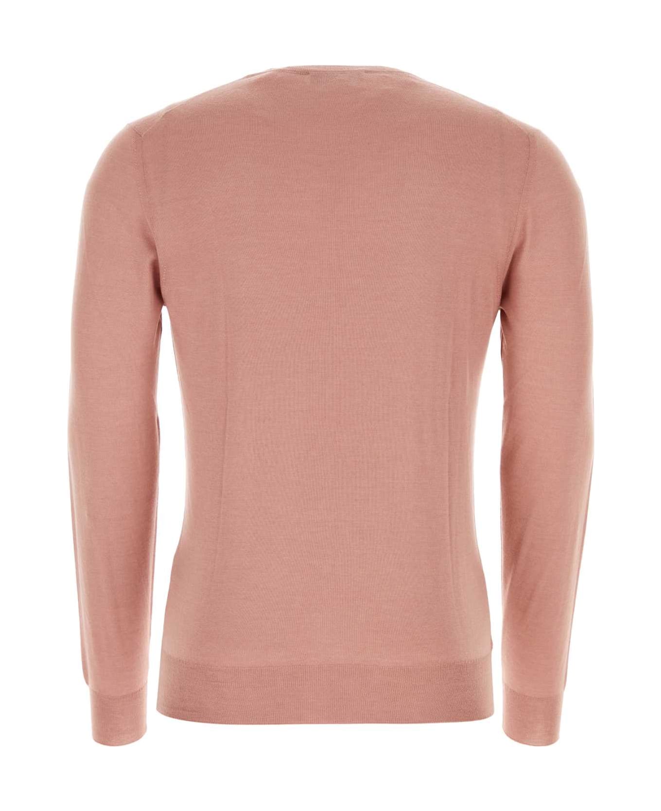 Fedeli Antiqued Pink Cashmere Blend Sweater - CIPRIA