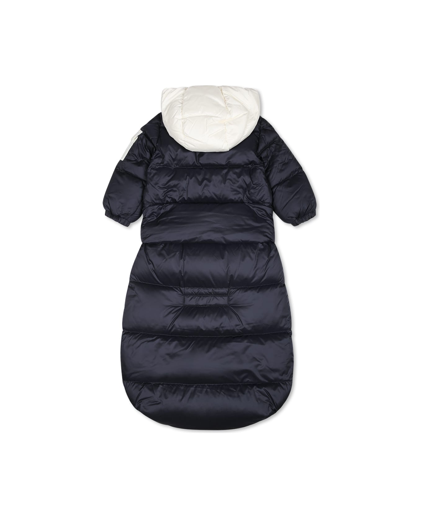 Moncler Blue Ueno Sleeping Bag For Babykids With Logo - Blue