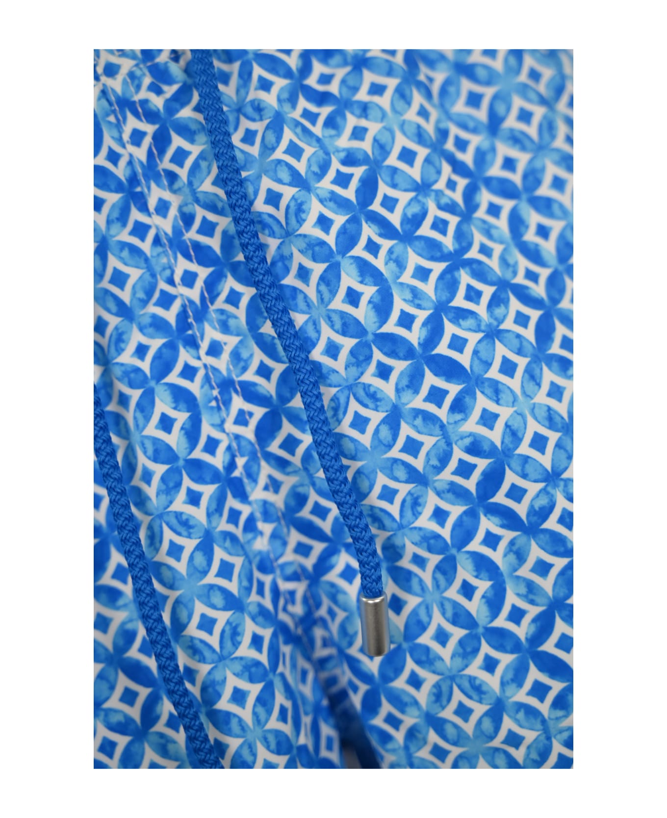 MC2 Saint Barth Gustavia Swimsuit With Majolica Print - Azzurro