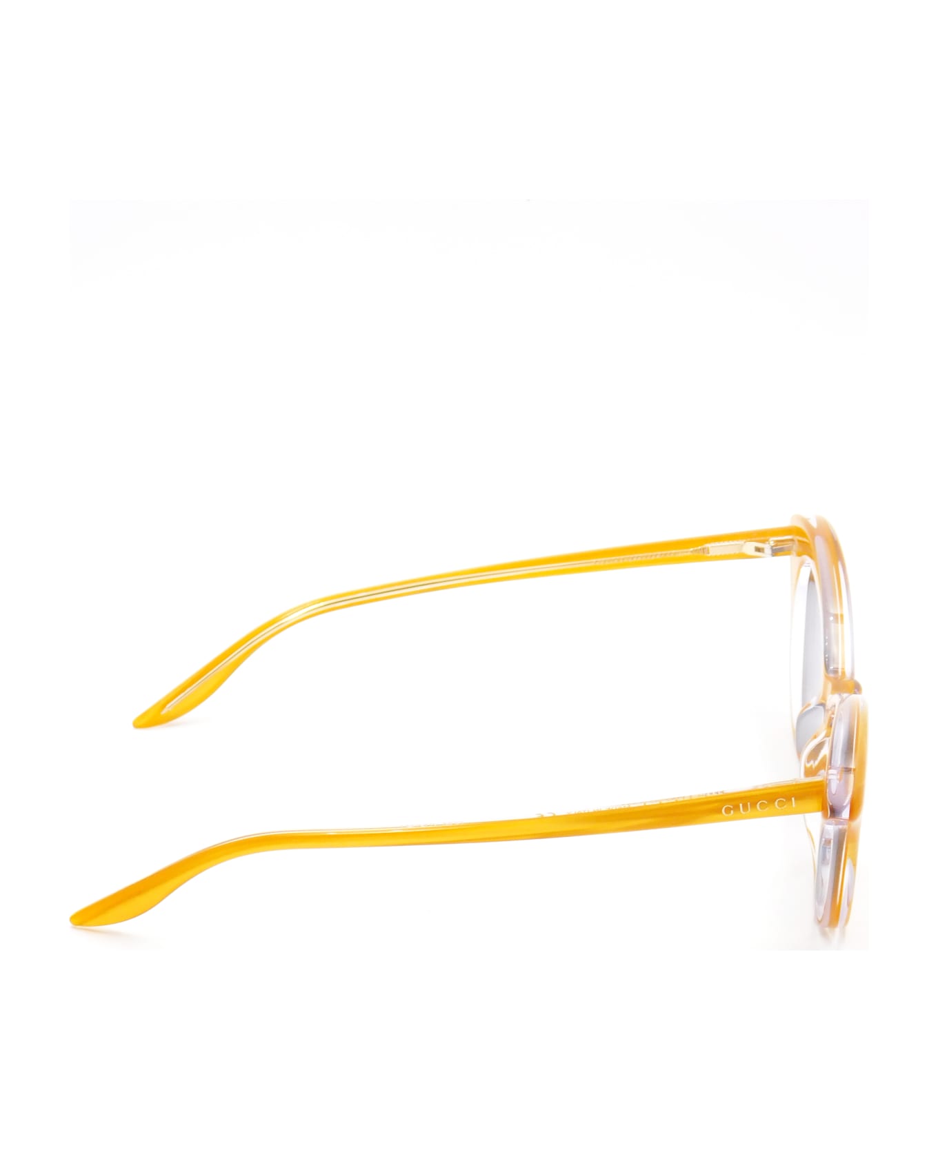 Gucci GG0707S Sunglasses - Yellow Yellow Silver
