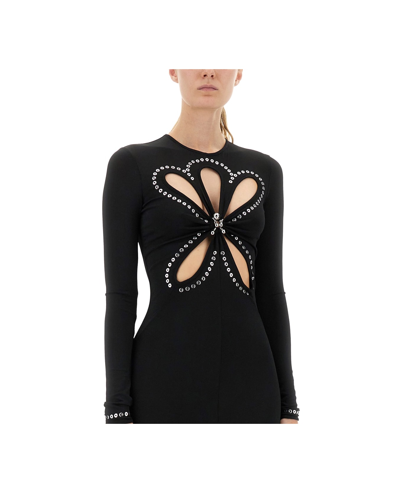 Paco Rabanne Second Skin Effect Long Dress - BLACK