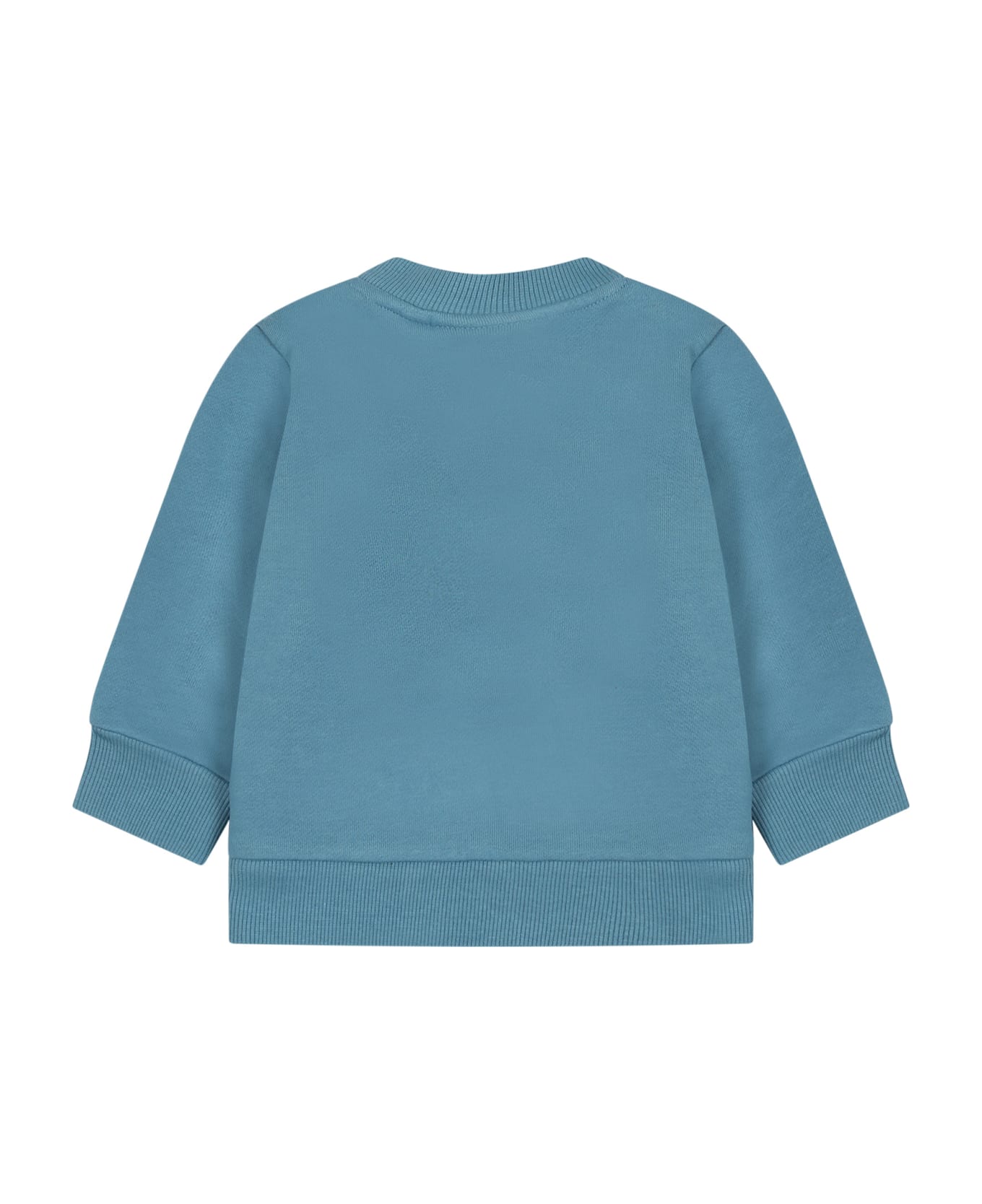 Timberland Light-blue Sweatshirt For Baby Boy With Printed Logo - Light Blue
