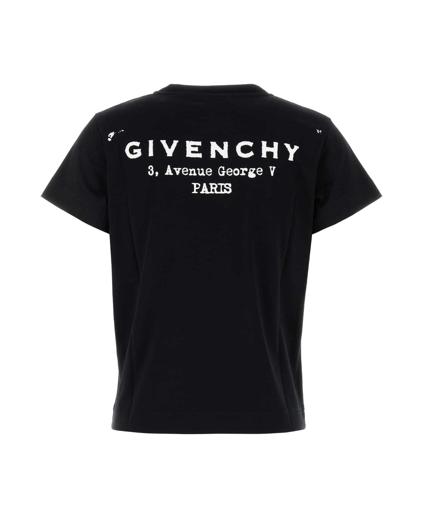 Givenchy Black Cotton T-shirt - BLACK