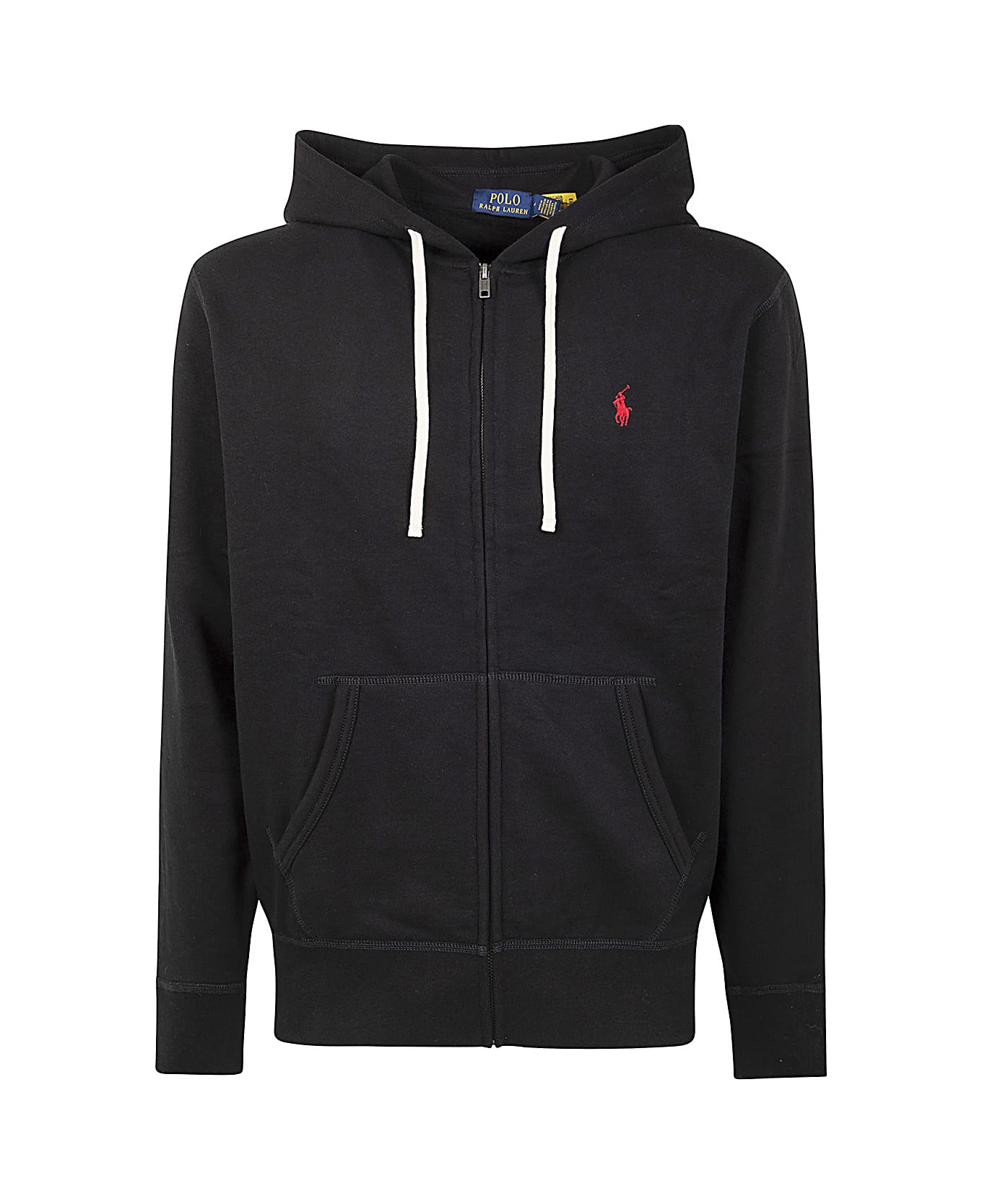 Polo Ralph Lauren Rl Fleece L/s Sweatshirt W/hood - Polo Black