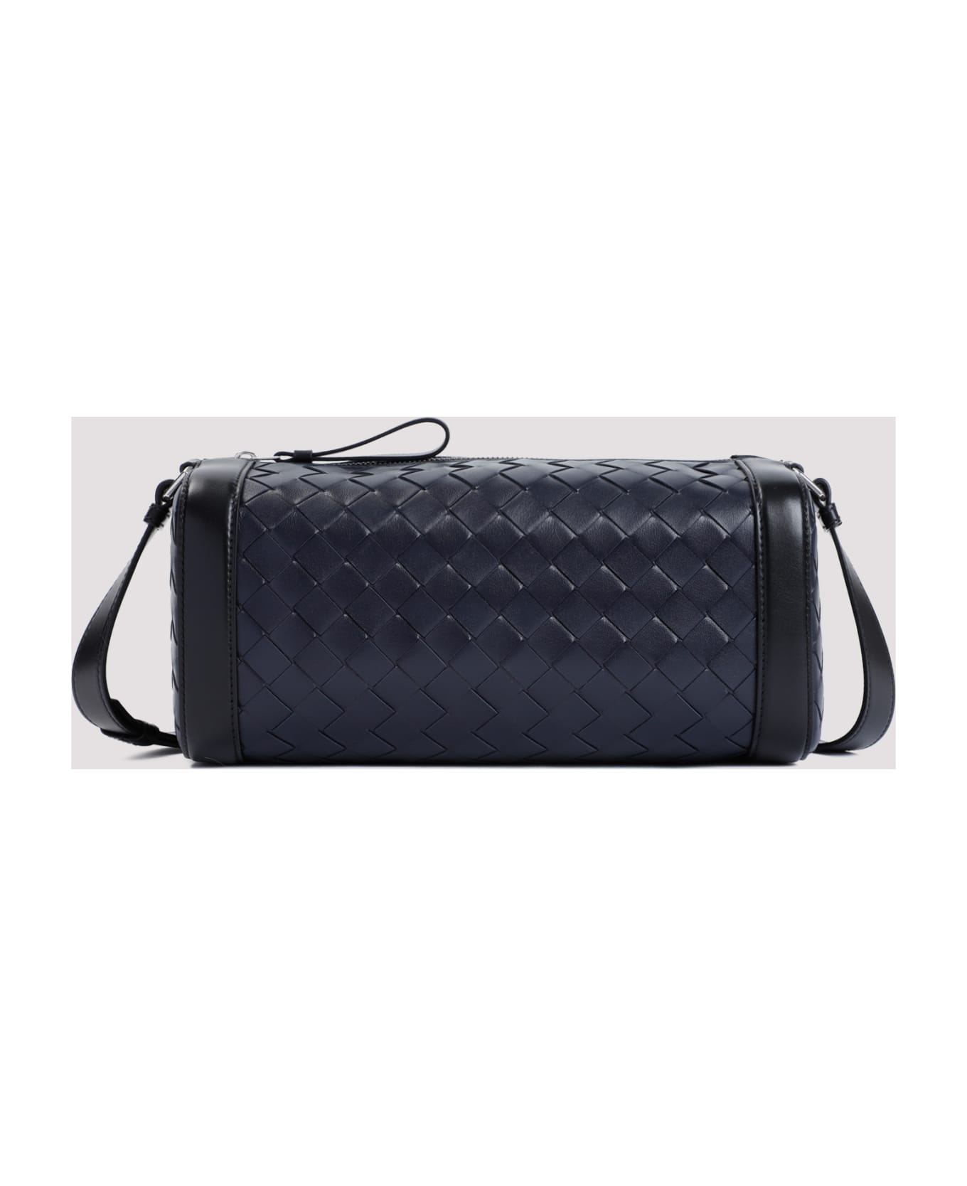 Bottega Veneta Messenger Intrecciato Shoulder Bag - Space Black