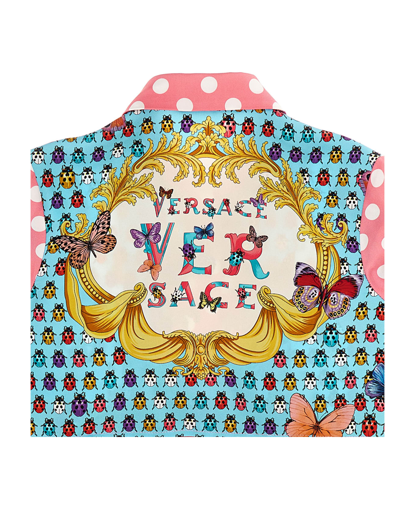 Versace Heritage Butterflies & Ladybugs Kids' La Vacanza Capsule Shirt - Multicolor
