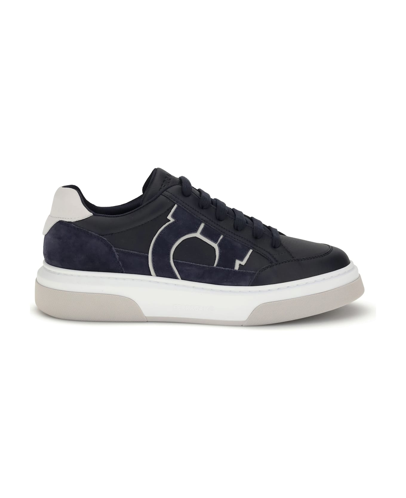 Ferragamo Gancini Leather Sneakers