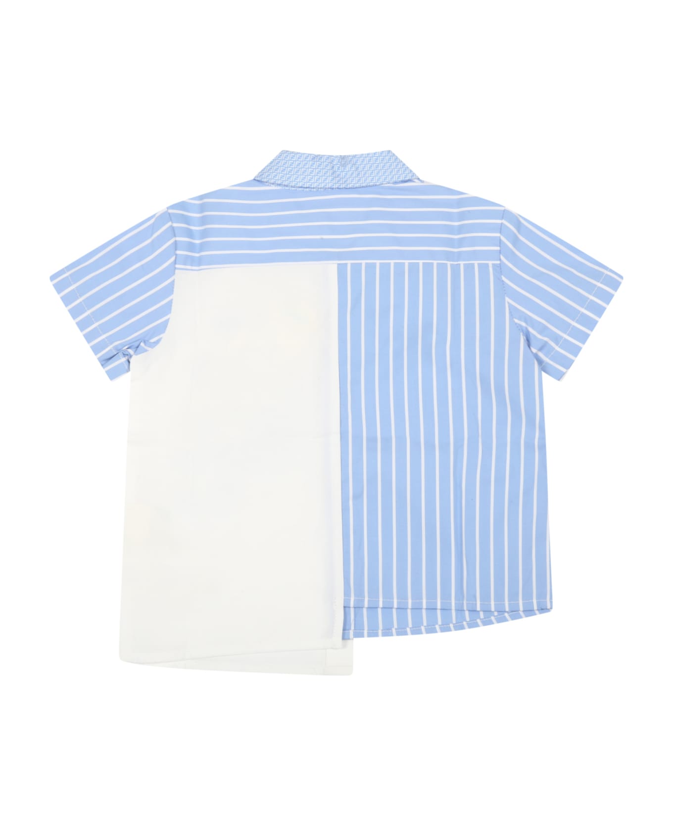 Fendi Multicolor Shirt For Baby Boy With Logos - Multicolor