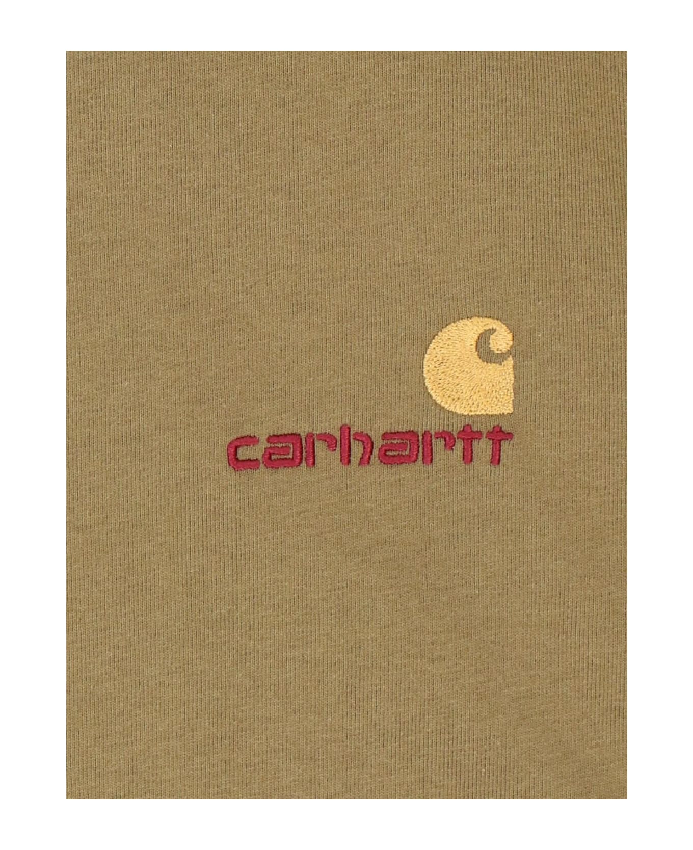 Carhartt WIP T-shirt 's/s American Script' - Verde
