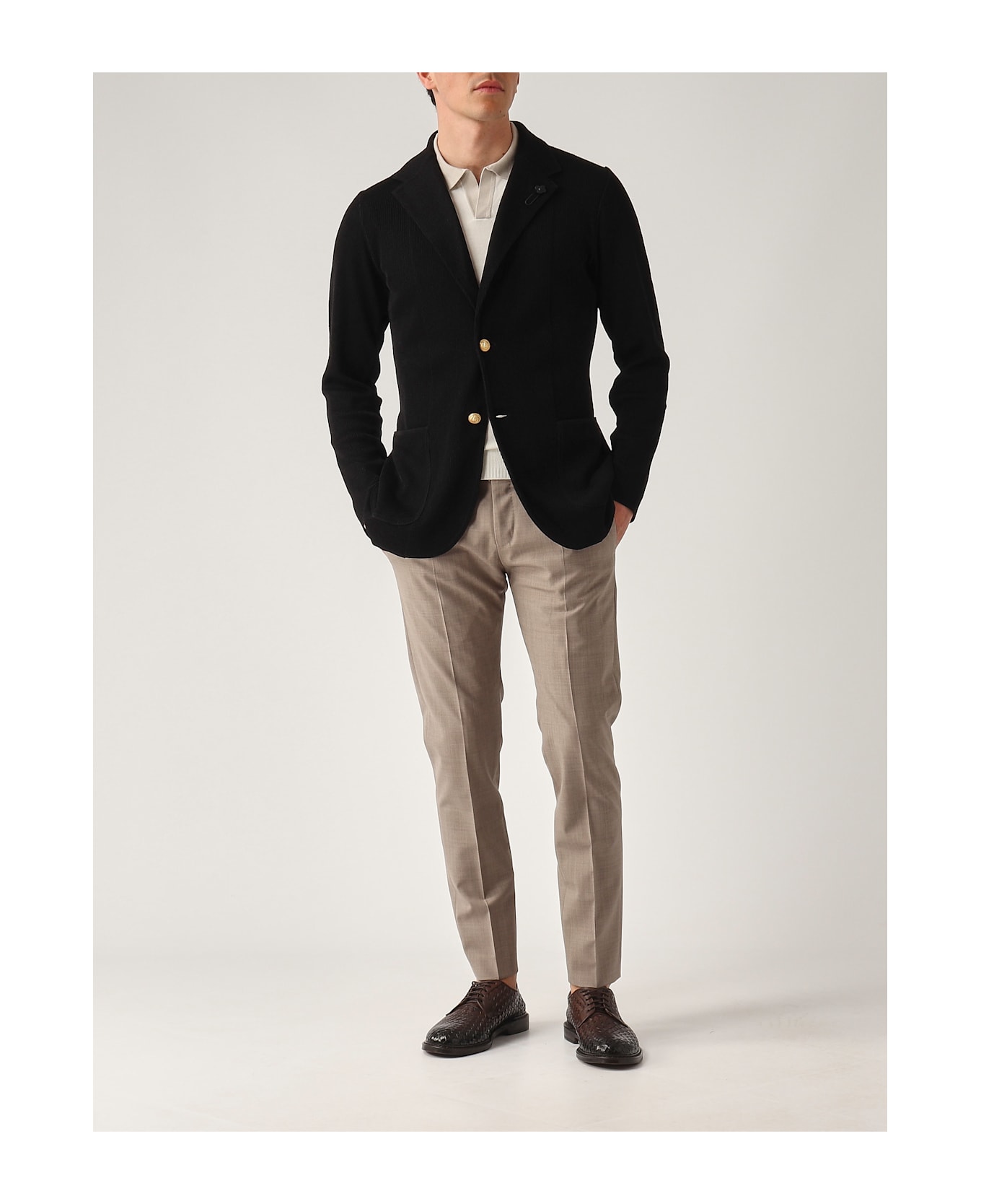 Lardini Giacca Maglia Jacket - NERO