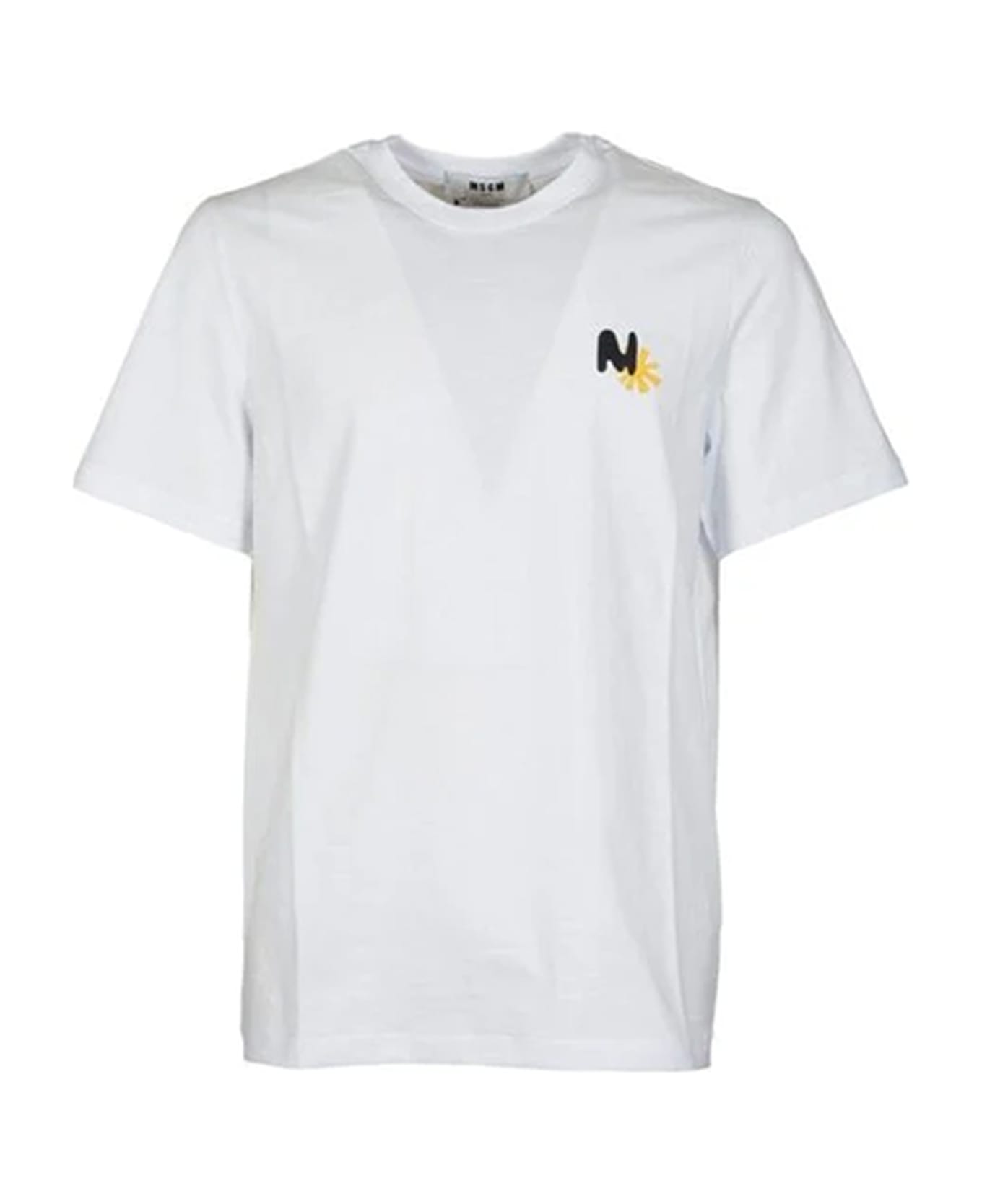 MSGM Logo Detail T-shirt - White