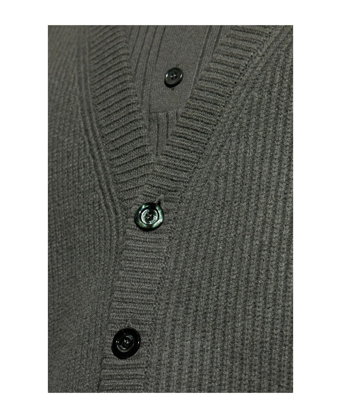 Gucci Cardigan With Pockets - Forest Green
