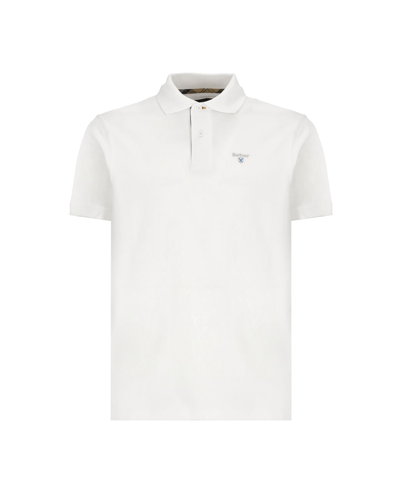 Barbour Logoed Polo Shirt - White ポロシャツ
