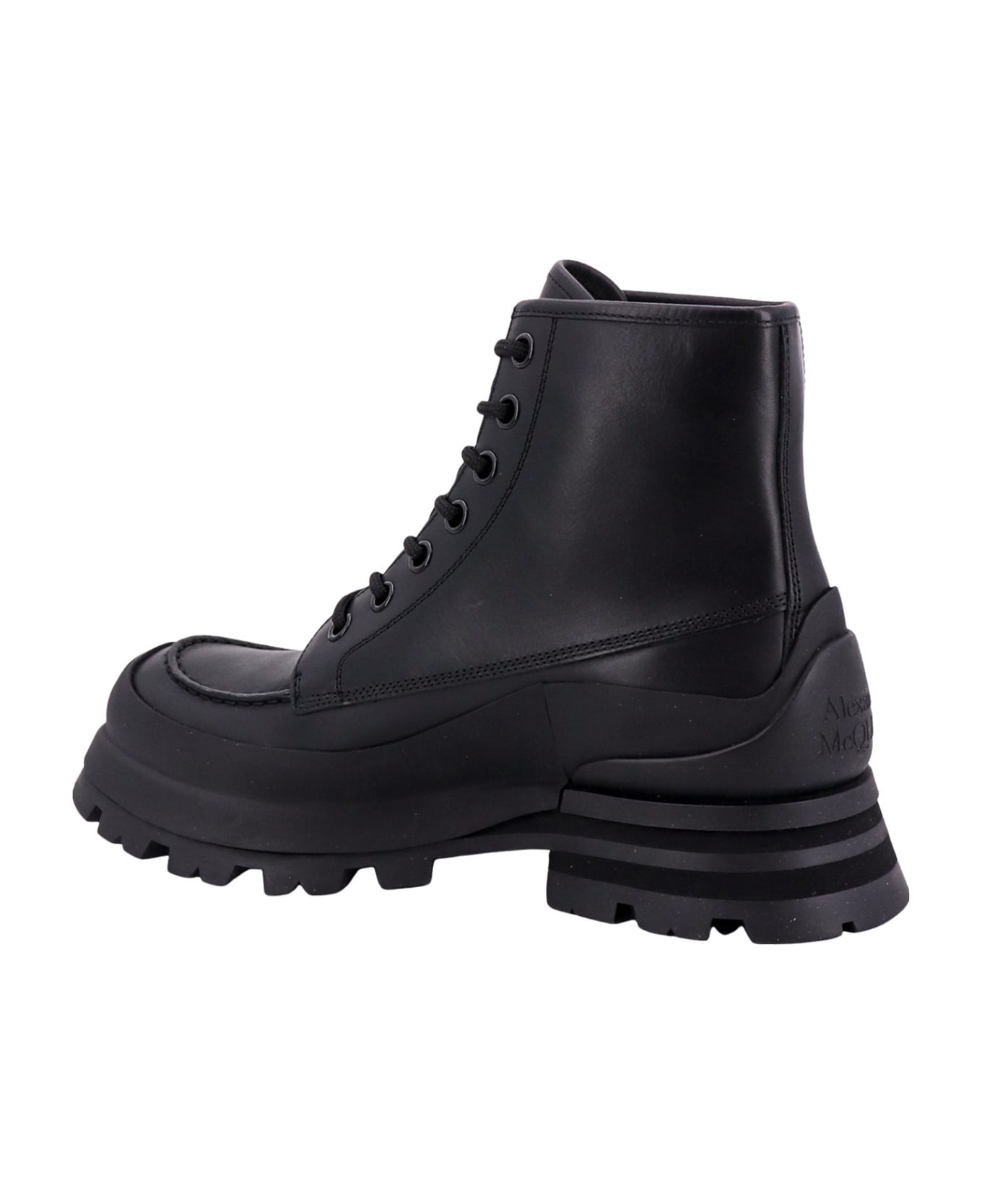 Alexander McQueen Wander Ankle Boots With Laces - Black Black