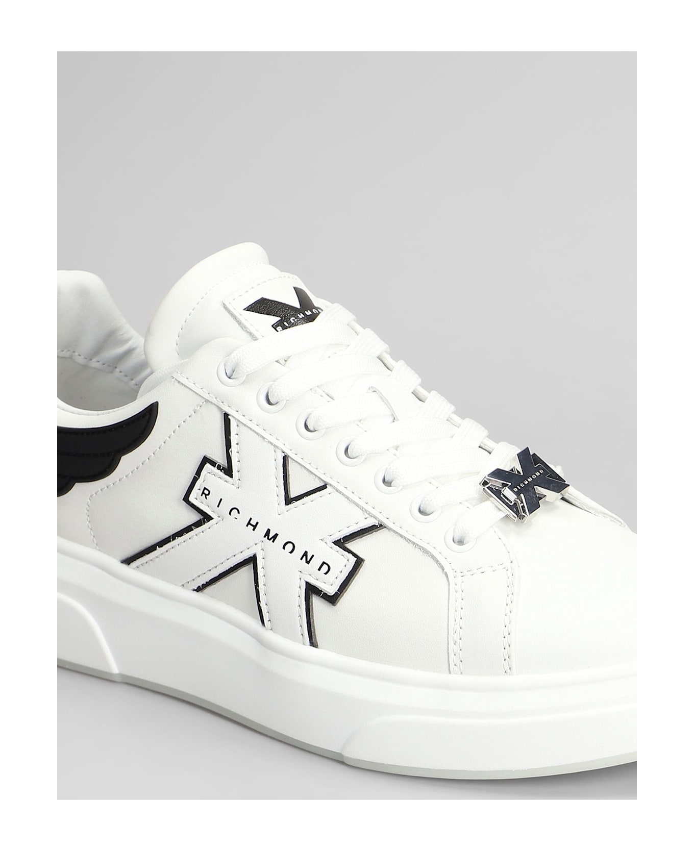 John Richmond Sneakers In White Leather - white