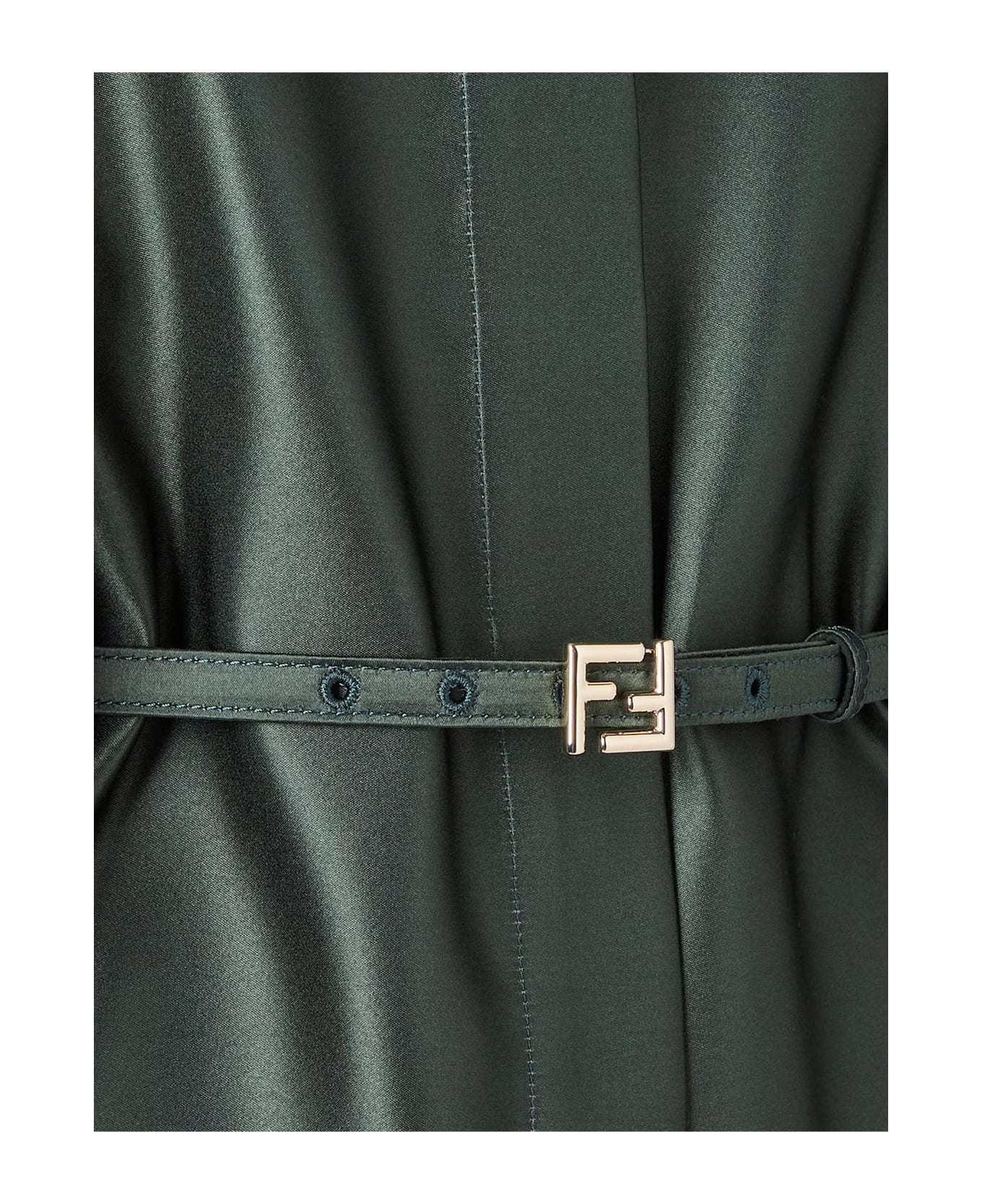 Fendi Silk Duchesse Blazer - FOREST-25