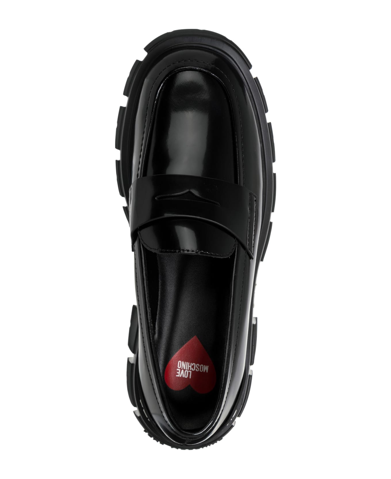 Love Moschino Leather Loafers - Nero