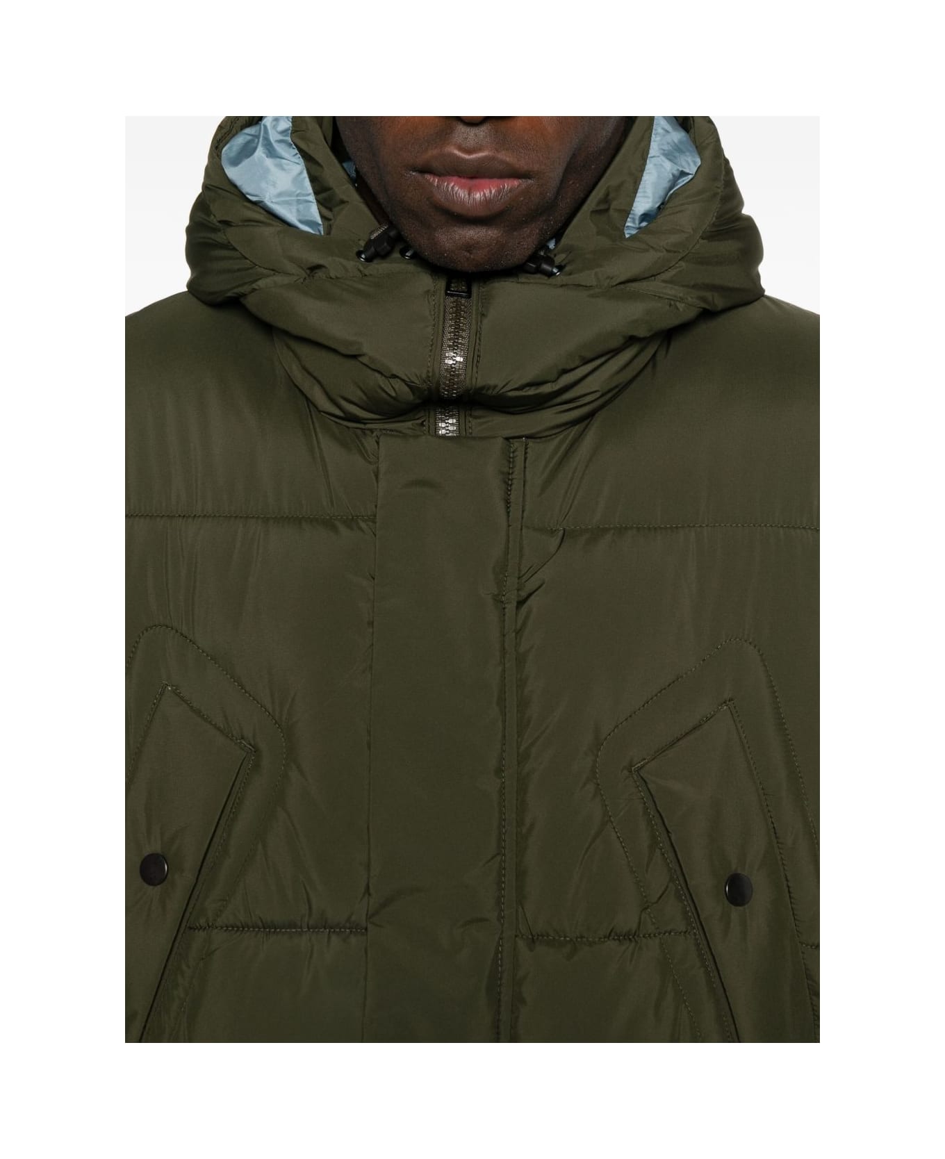 Paul Smith Padded Parka Coat - Green