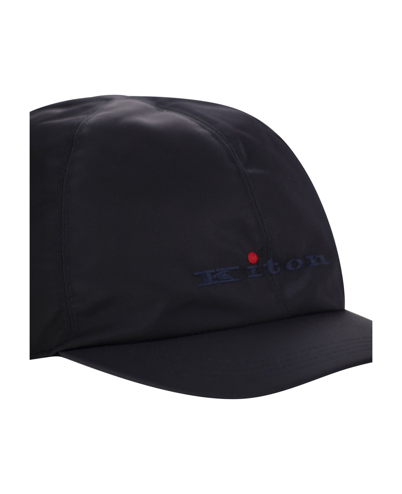 Kiton Baseball Cap With Logo - Blue