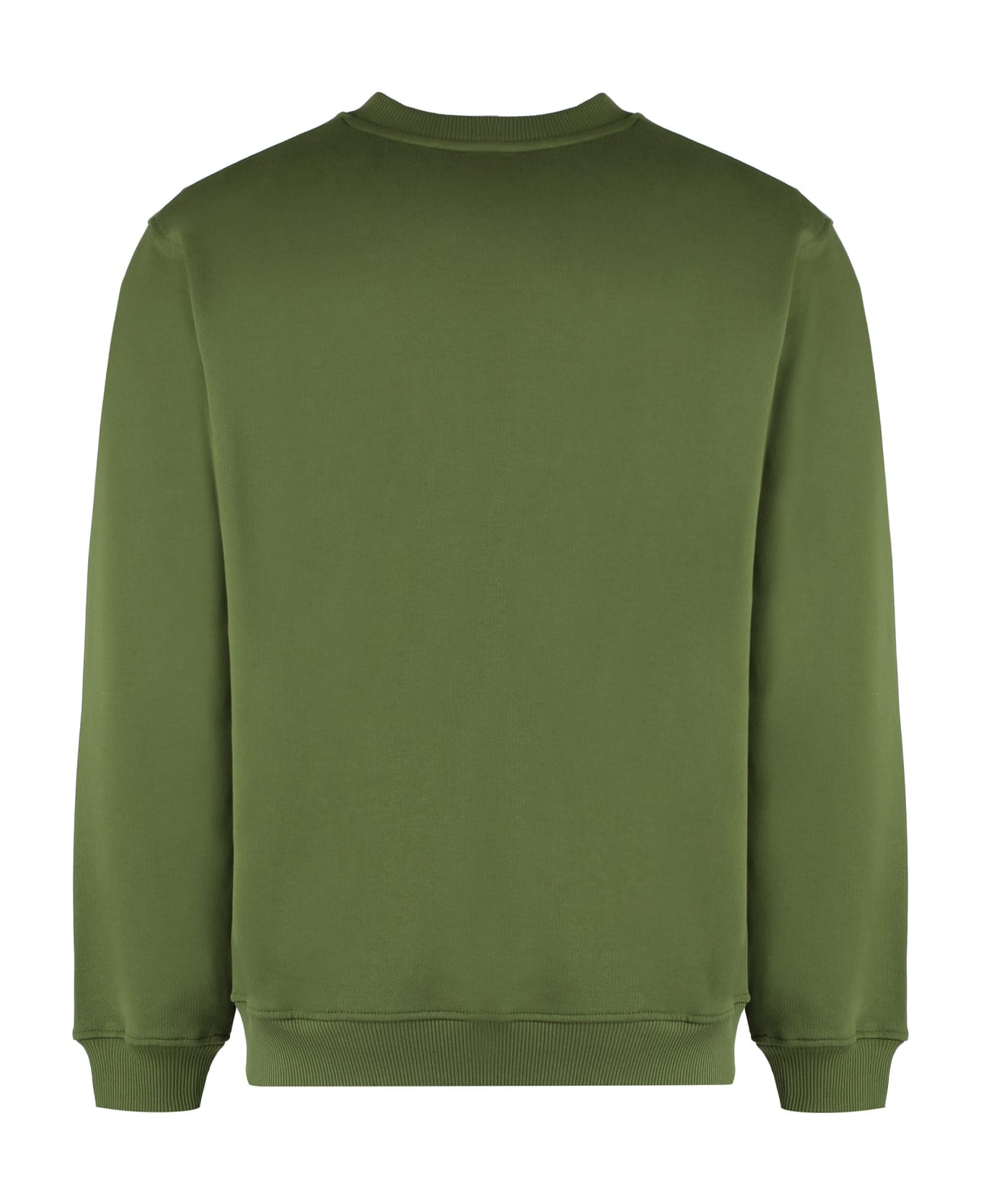Drôle de Monsieur Cotton Crew-neck Sweatshirt - Green フリース