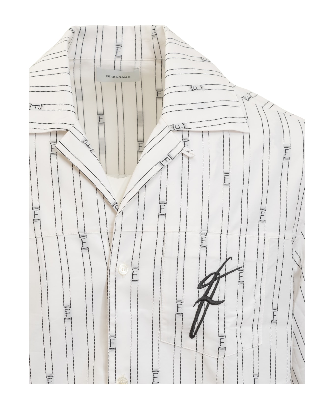 Ferragamo F Shirt - OPTIC WHITE/NERO
