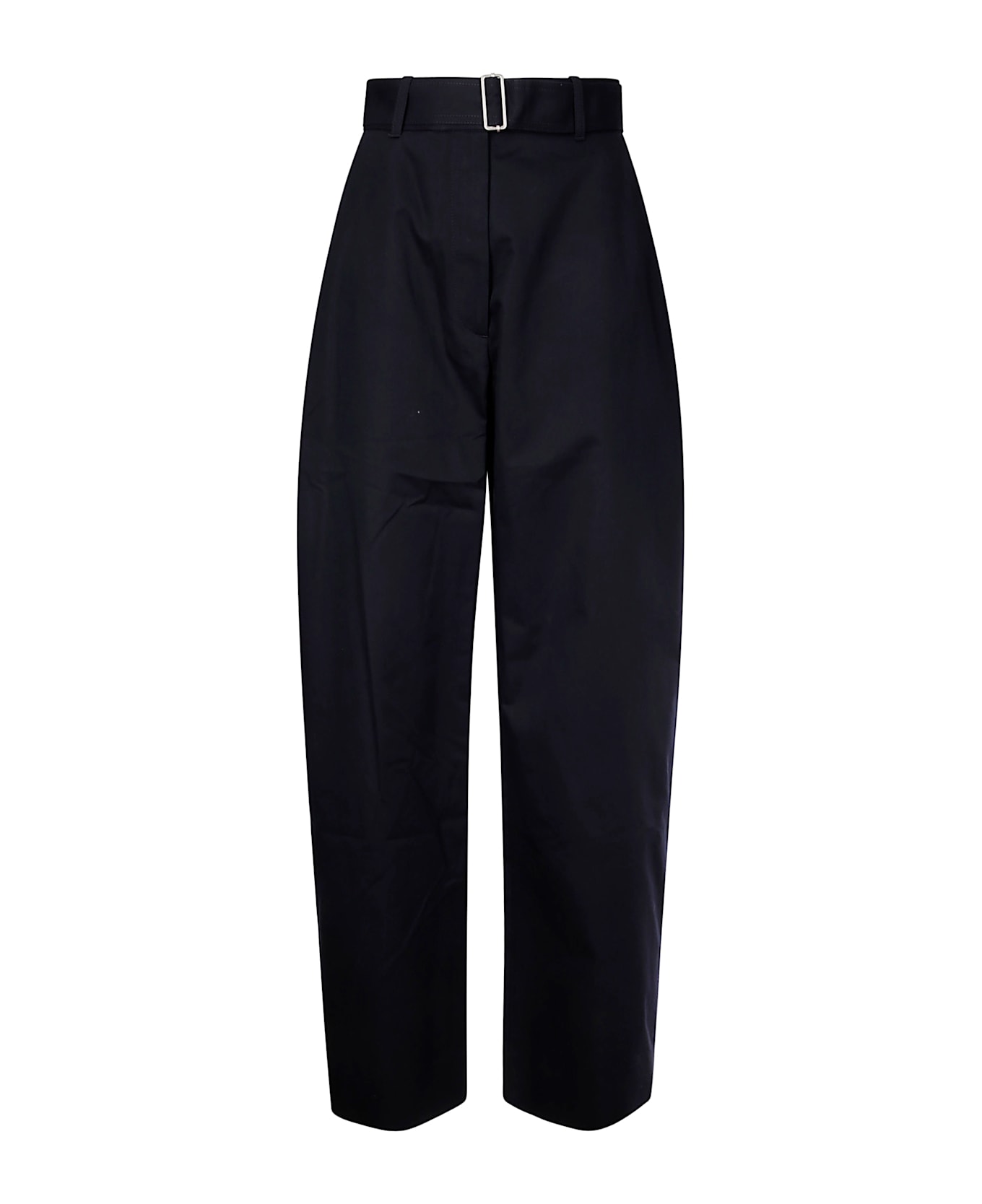 Studio Nicholson Pants - Belted Round Leg Pant - DARKEST NAVY