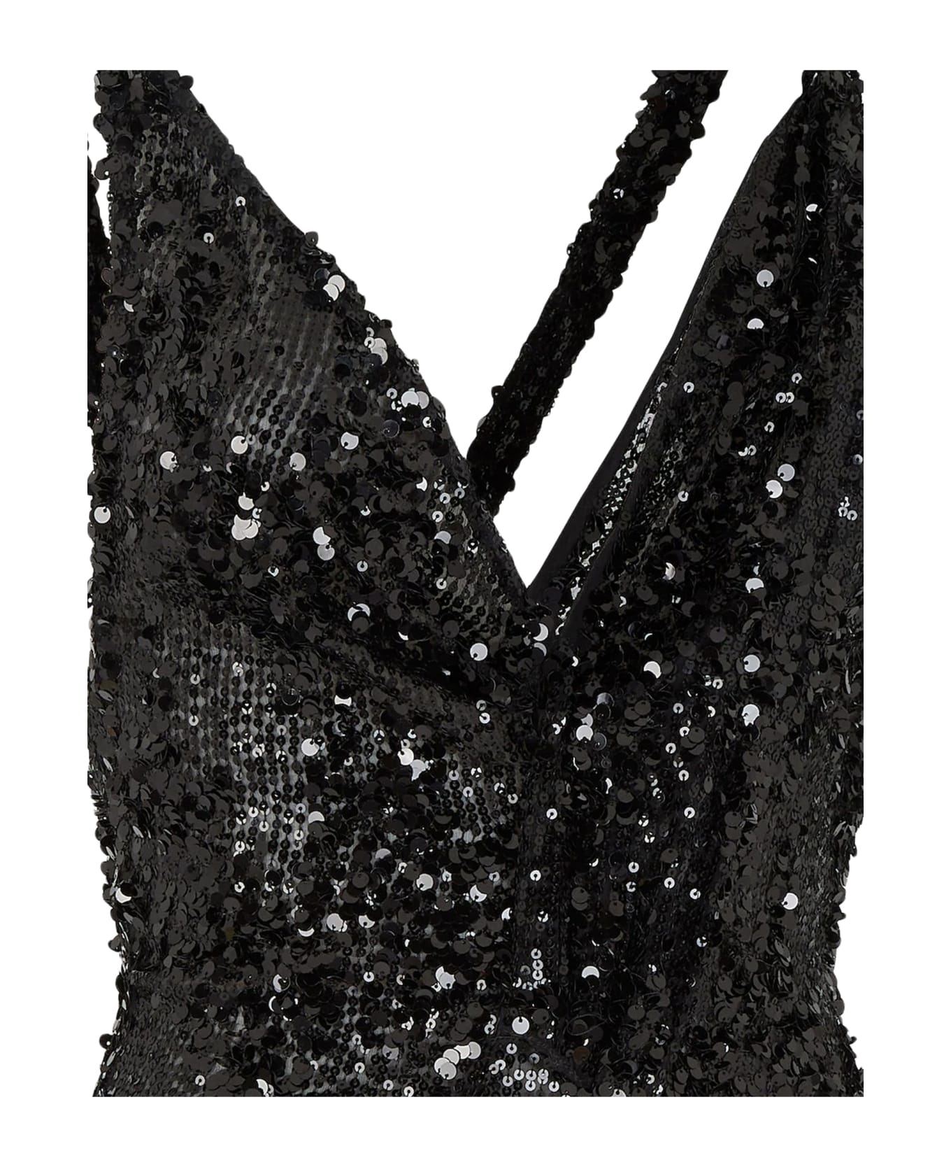 Fendi Daily Dress Paillettes Chiffon - Gme Black