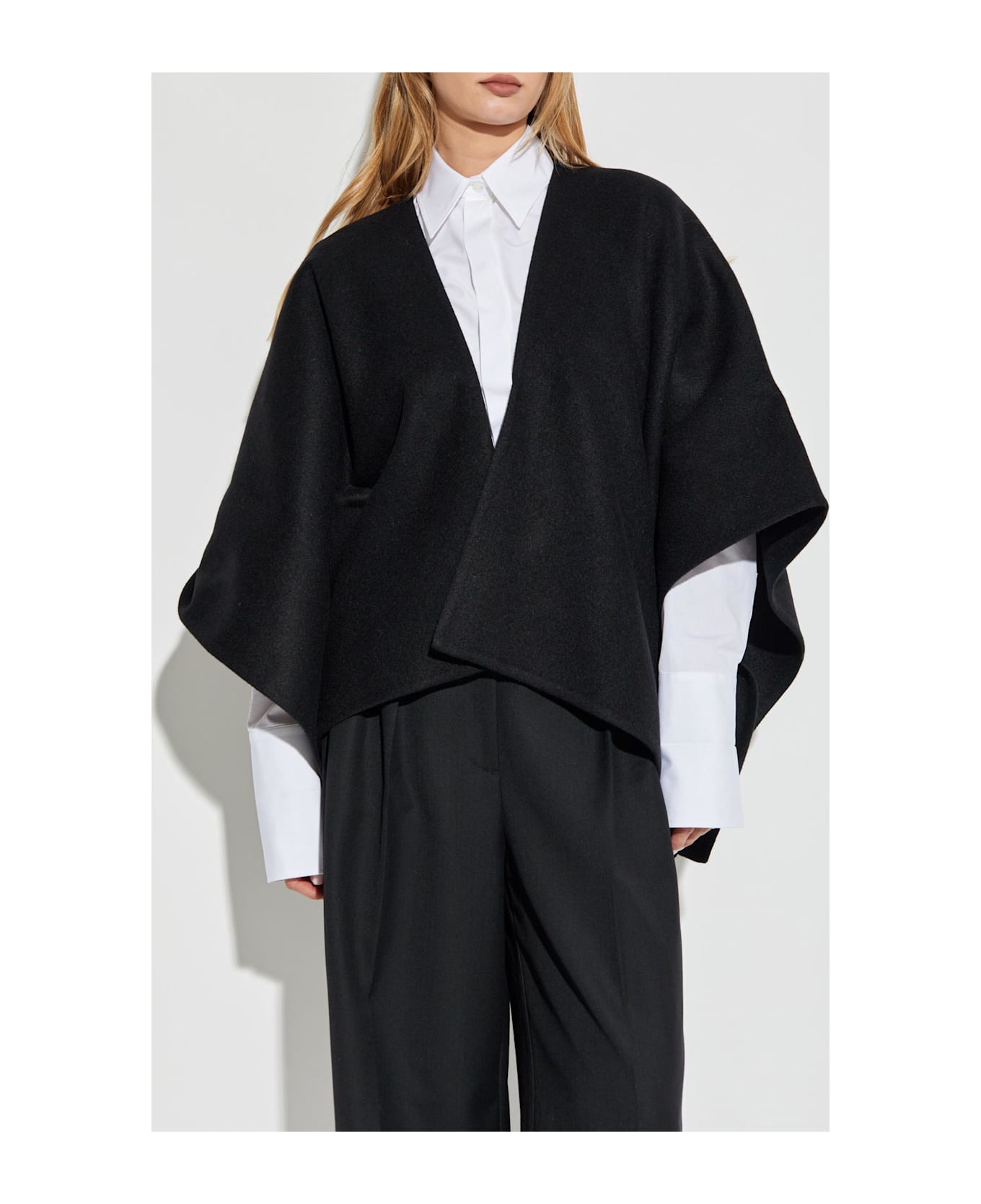 Max Mara Poncho 
serra
 - Black