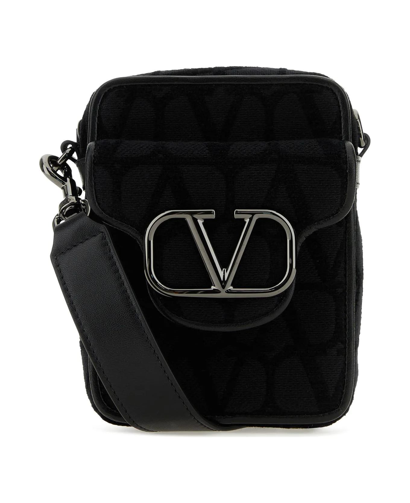 Valentino Garavani Toile Iconographe Mini Loc Ossbody Bag - Black ショルダーバッグ