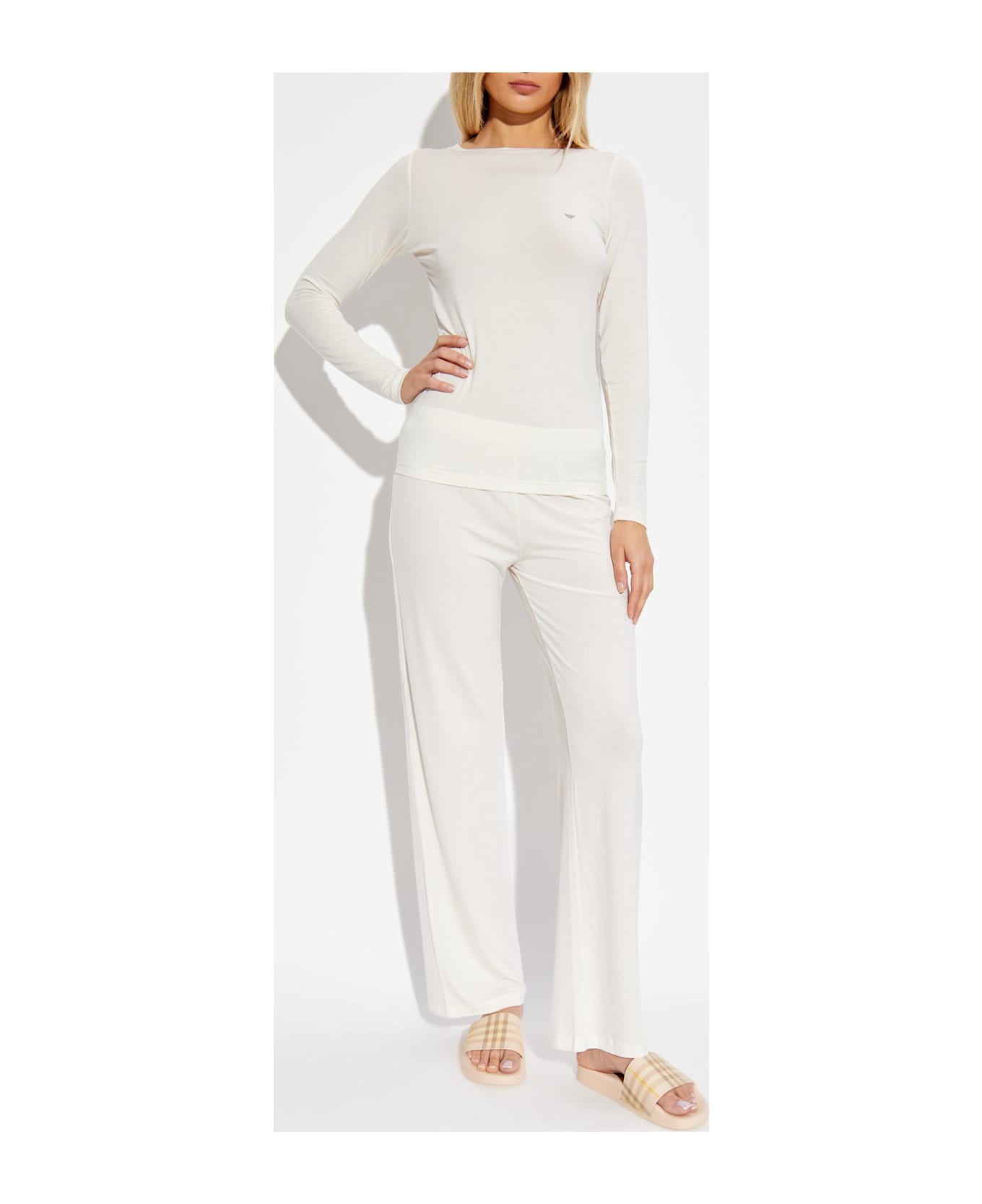 Emporio Armani Two-piece Pajamas - Ivory