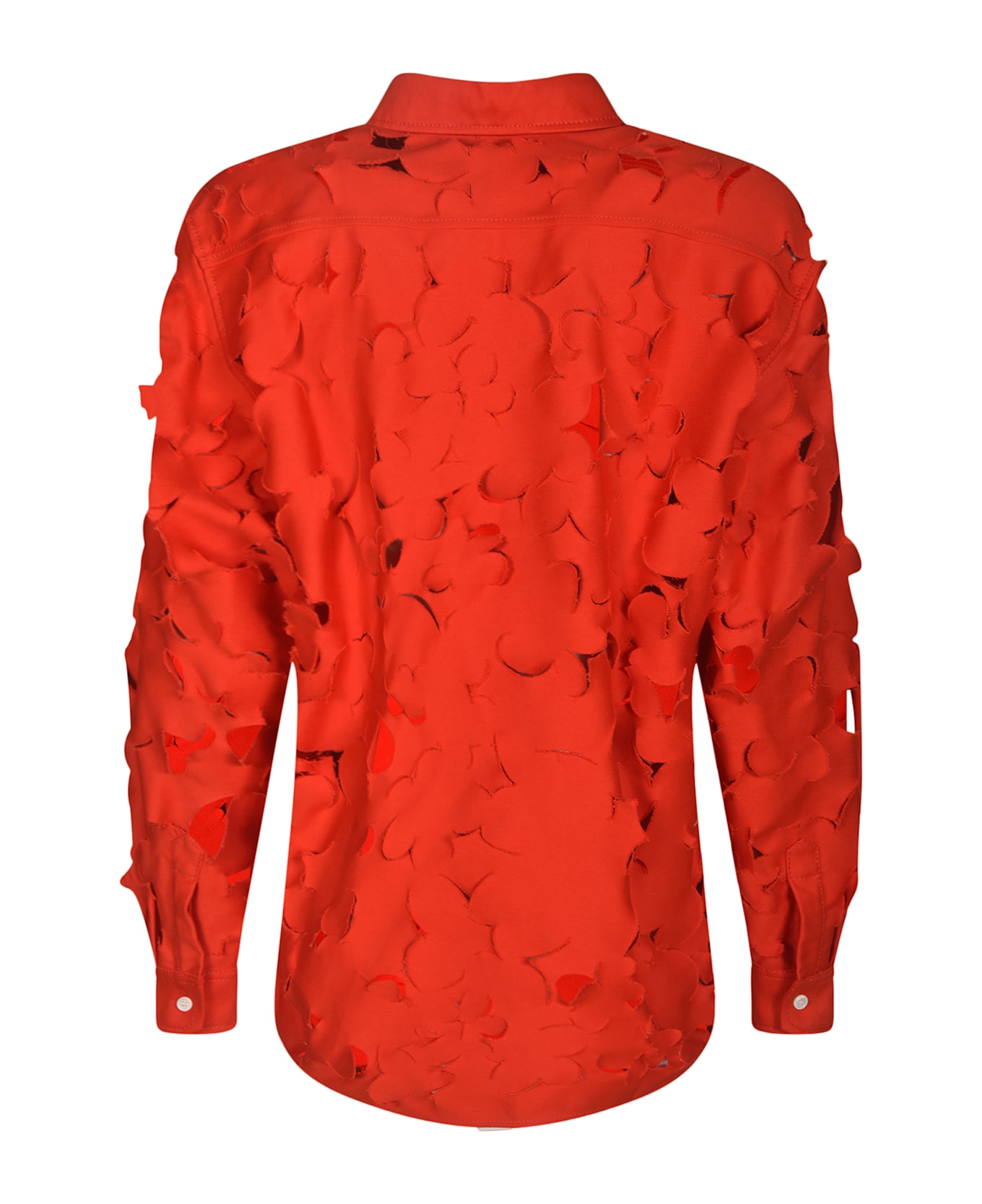 Marni Cut-out Detail Slim Shirt - Red