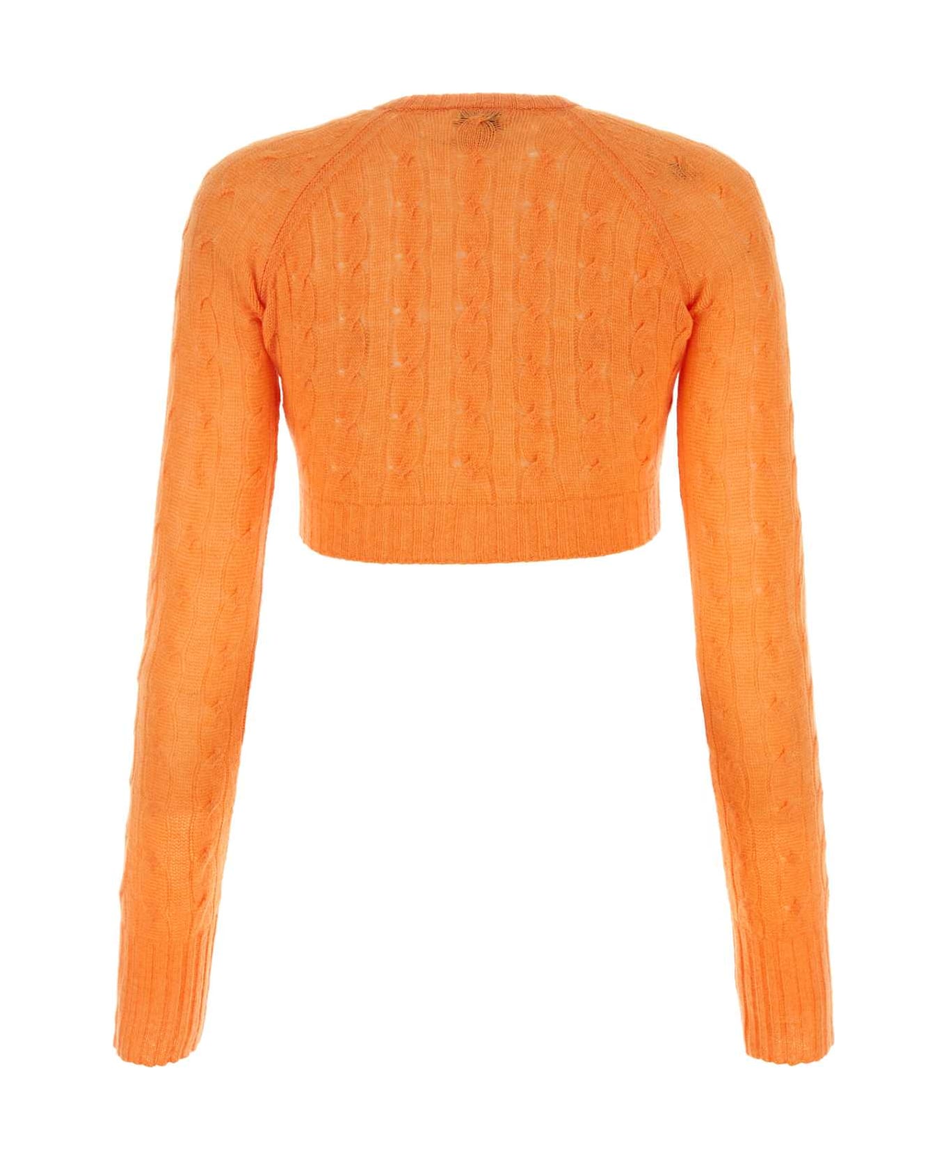 Etro Orange Cashmere Cardigan - Orange