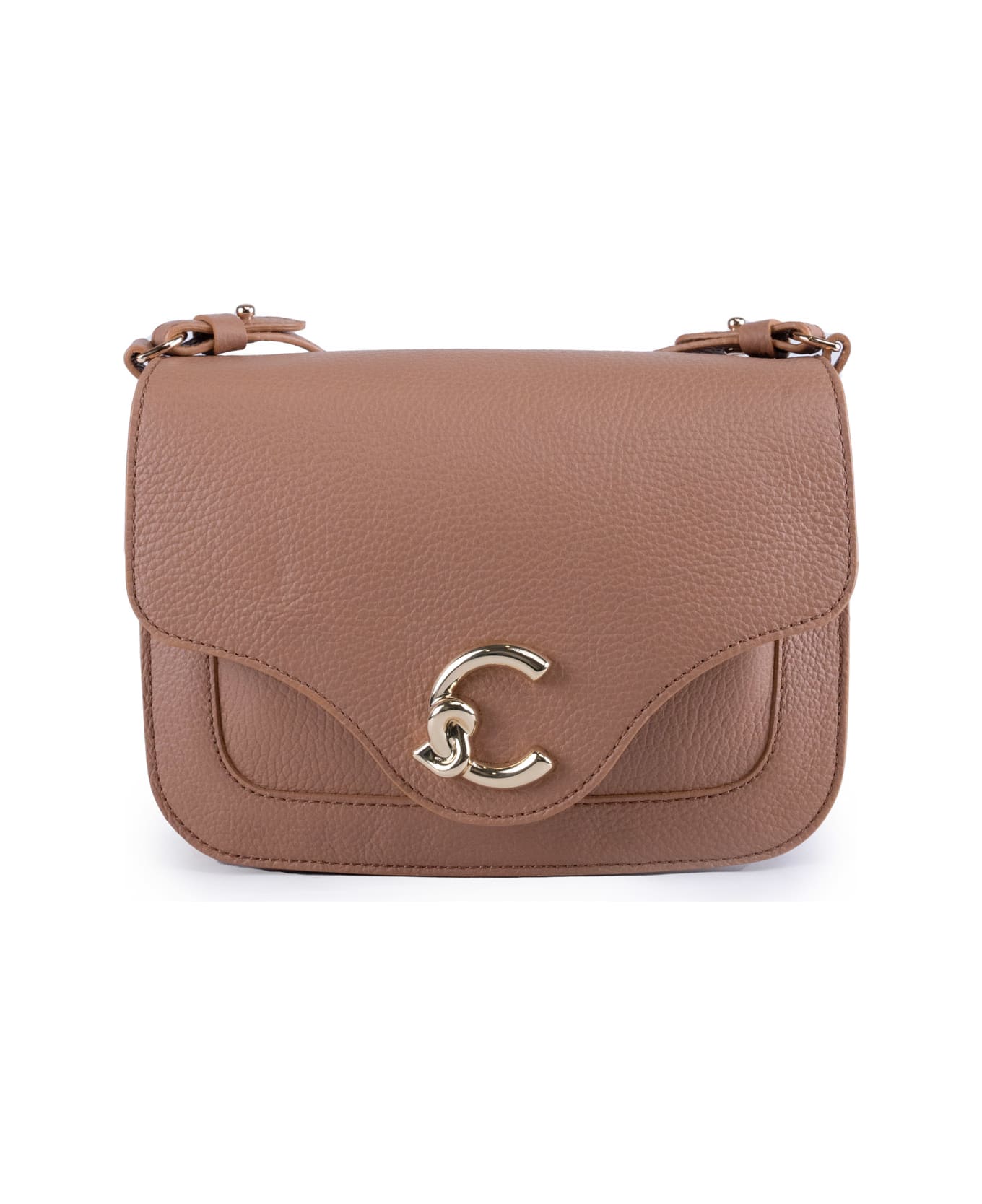 Coccinelle C-me Leather Shoulder Bag - SKIN