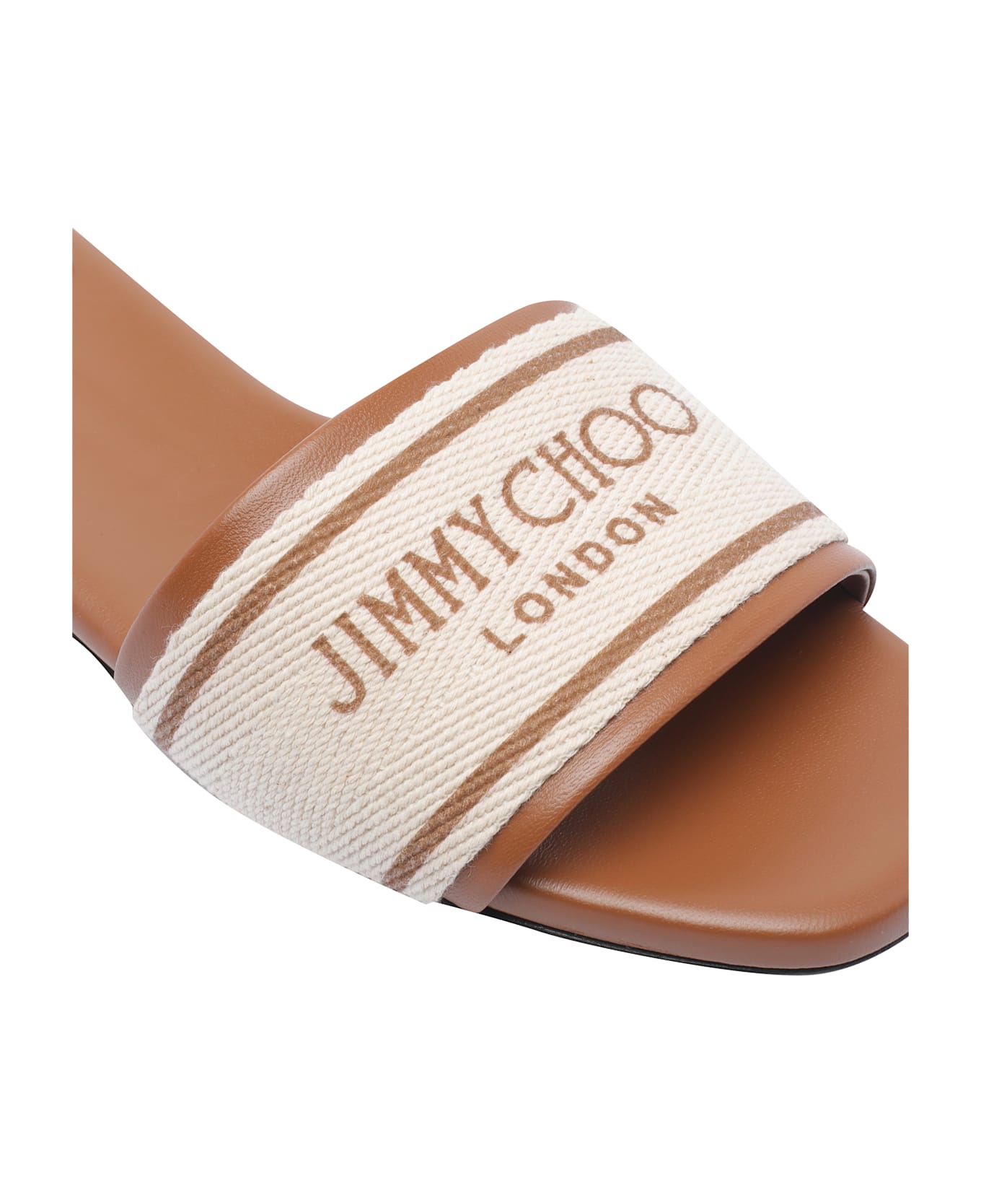 Jimmy Choo Joa Flat Sandals - Brown