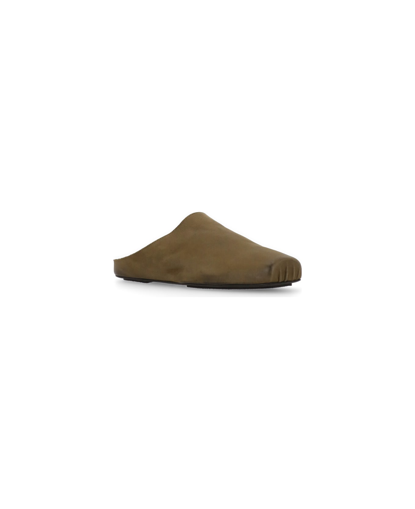 Uma Wang Leather Sabot - Green