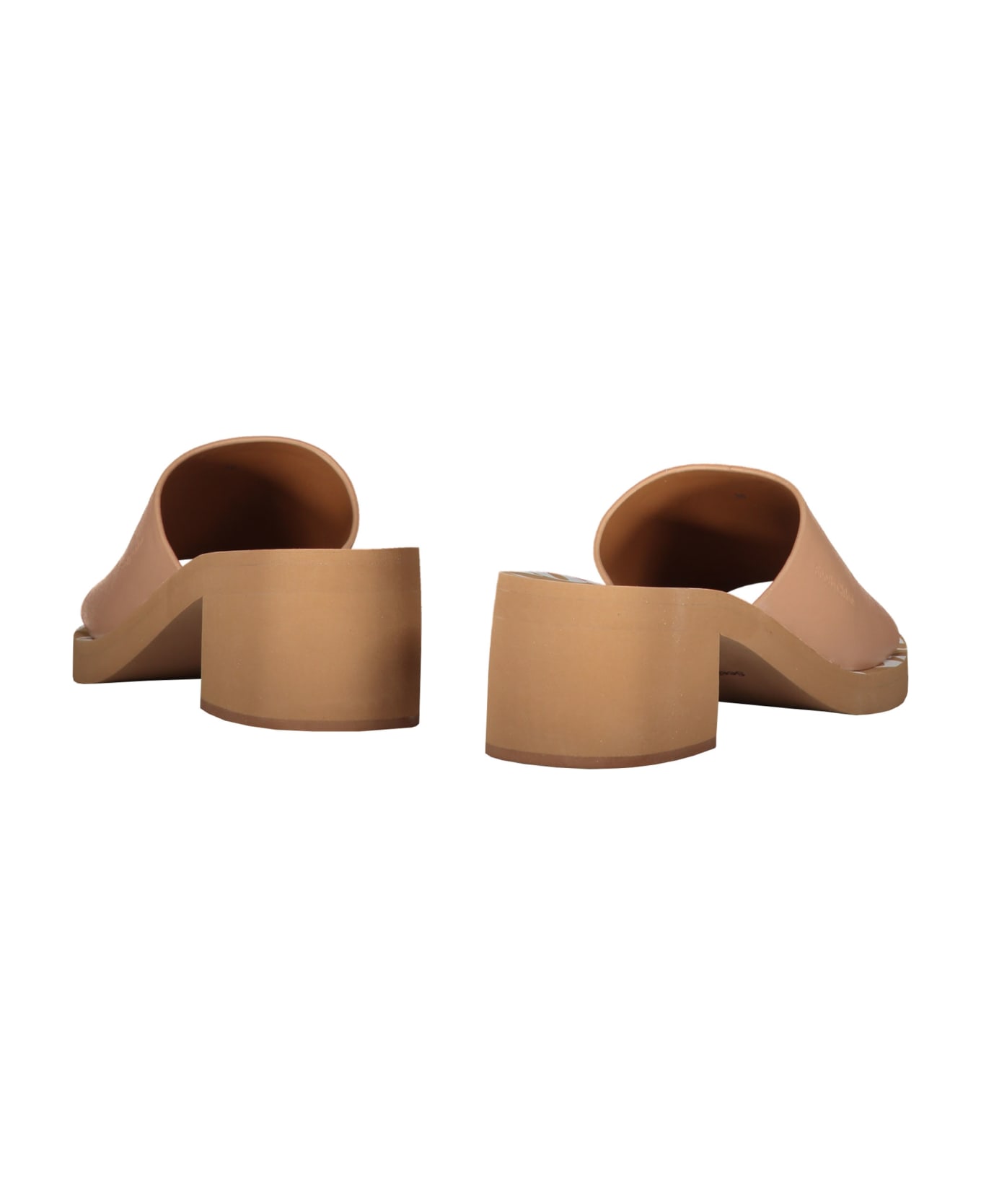 See by Chloé Leather Mules - Beige