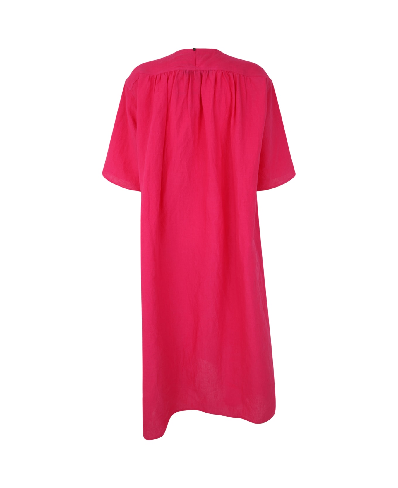 Sofie d'Hoore Dress With Plastron Front - Fuchsia ワンピース＆ドレス