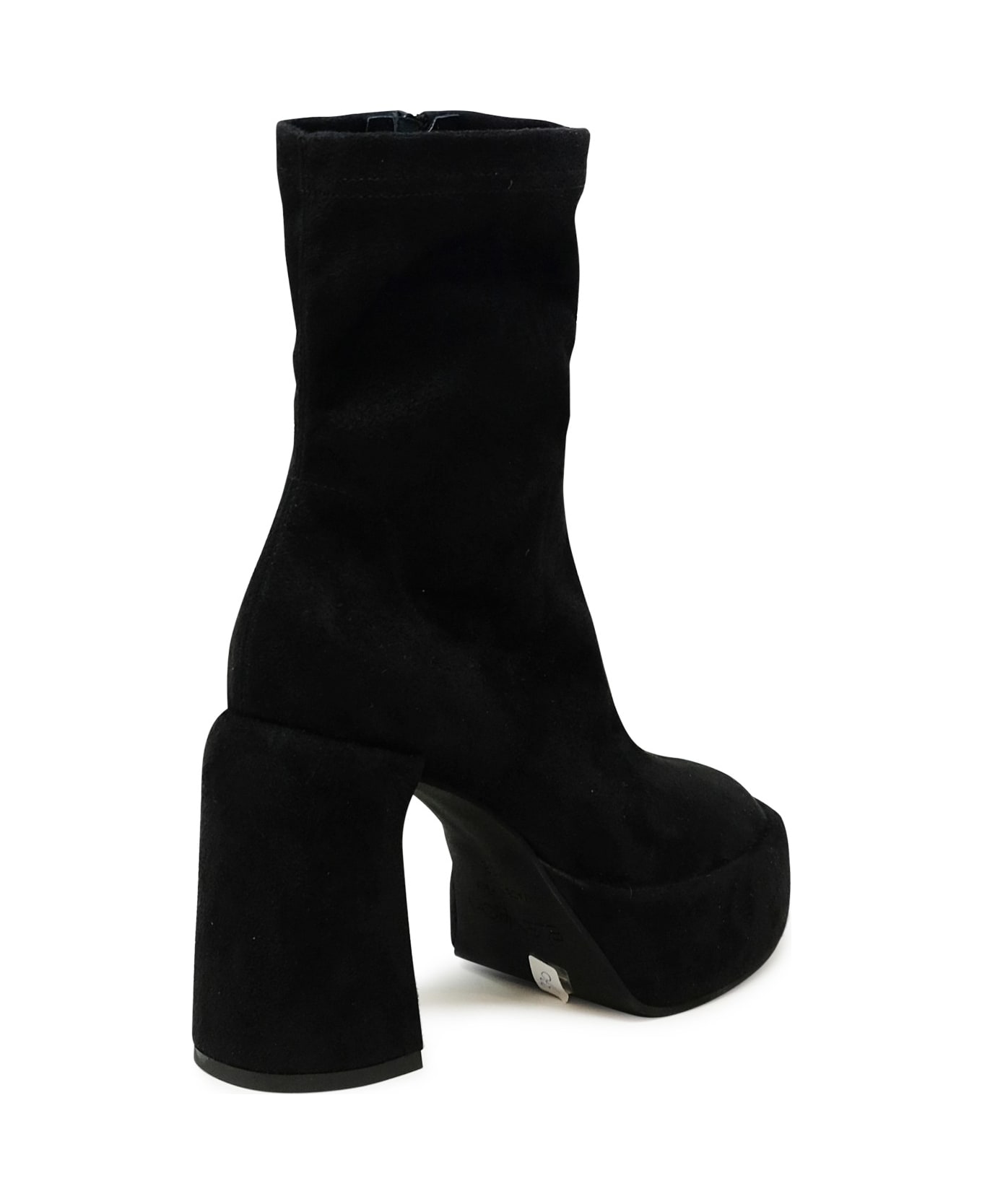 Elena Iachi Black Ecodaino Zelda Ankle Boots - Marrone ブーツ