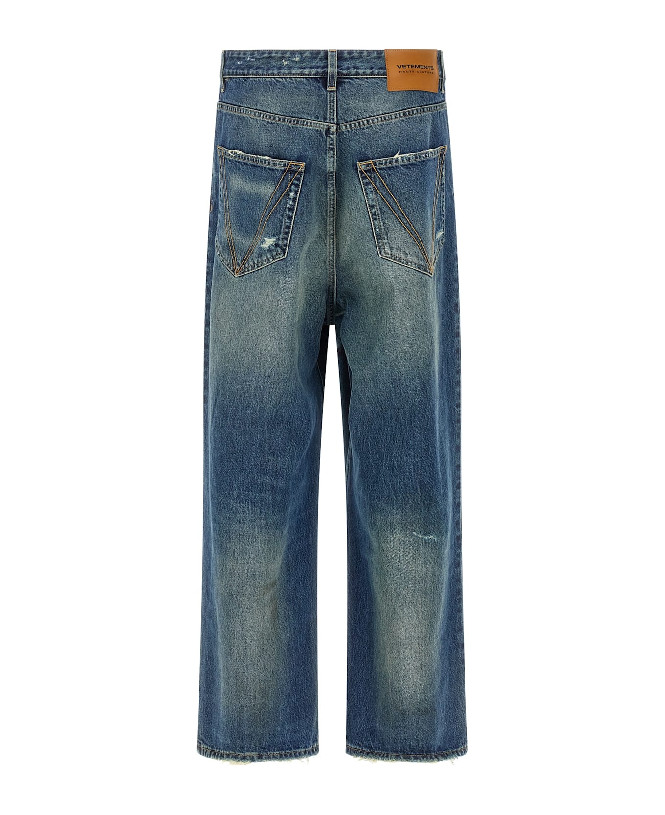 VETEMENTS 
blue Distressed Baggy
 Jeans - Blue