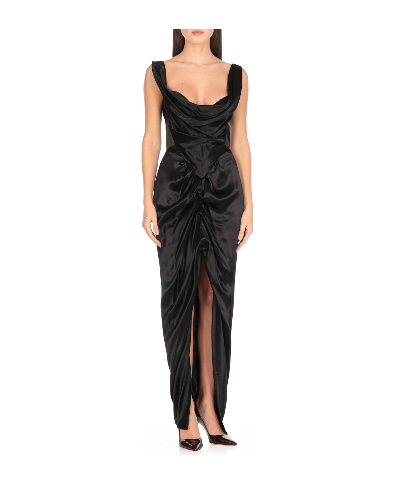 Vivienne Westwood Dress With Vent - Black