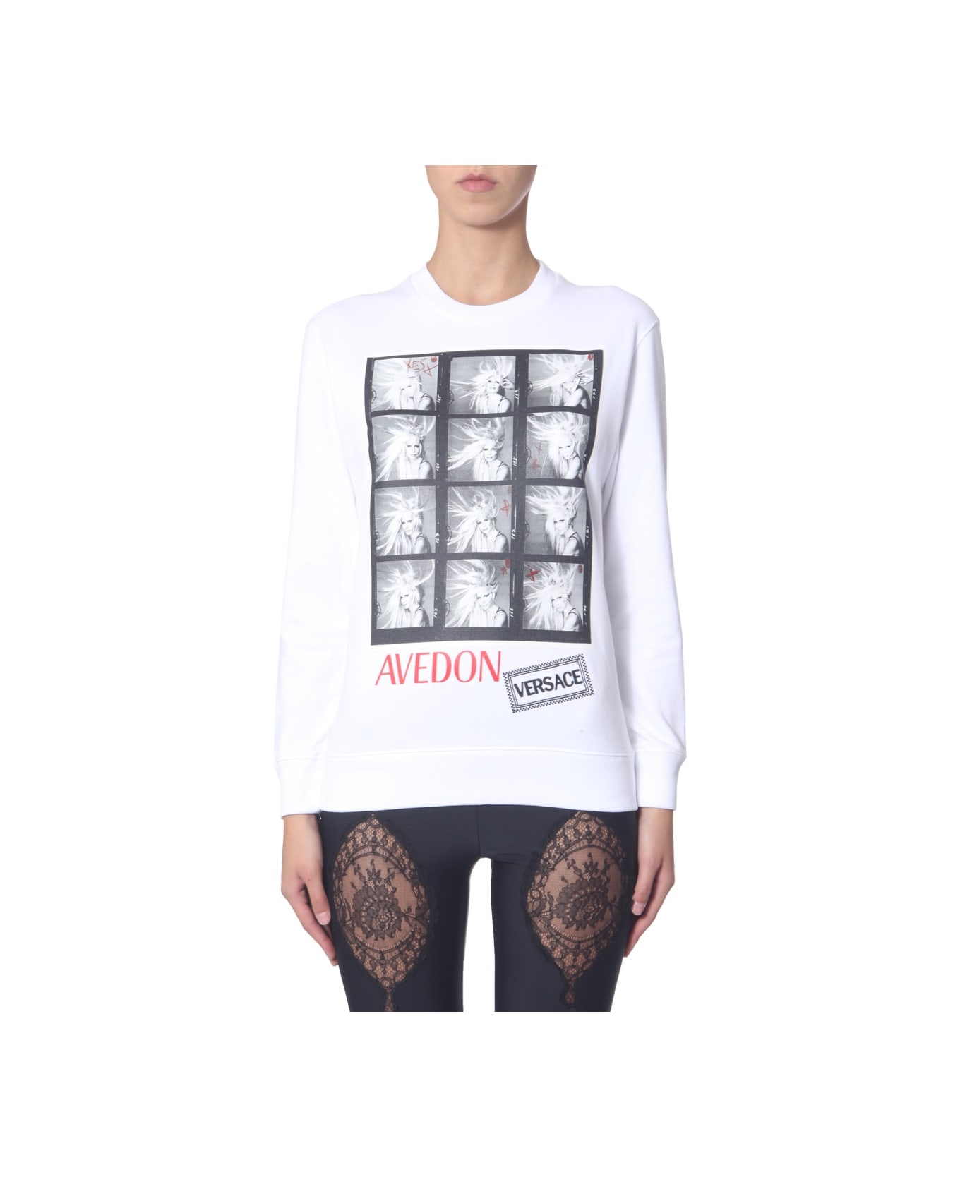 Versace Crew Neck Sweatshirt - WHITE