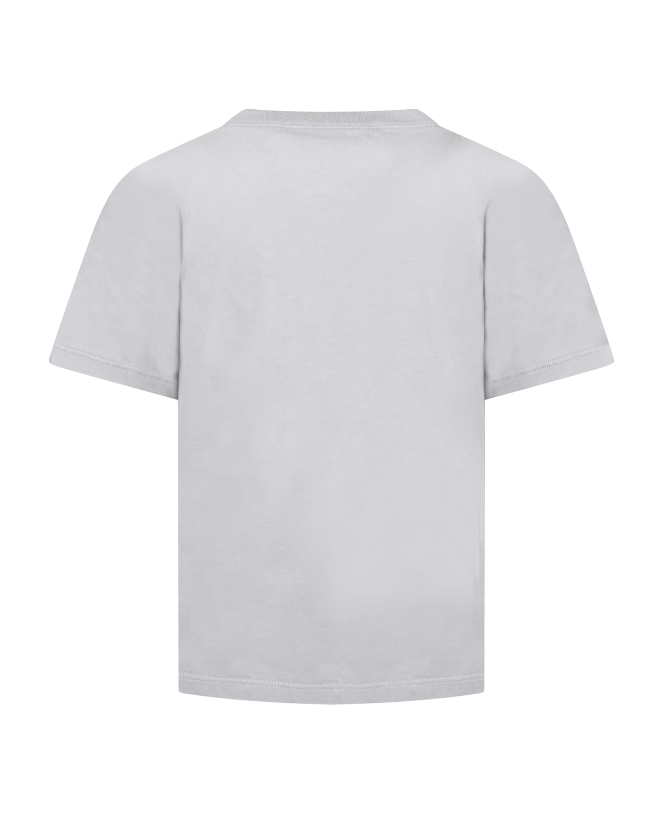 Gucci Grey T-shirt For Kids With Logo - Thunder Storm