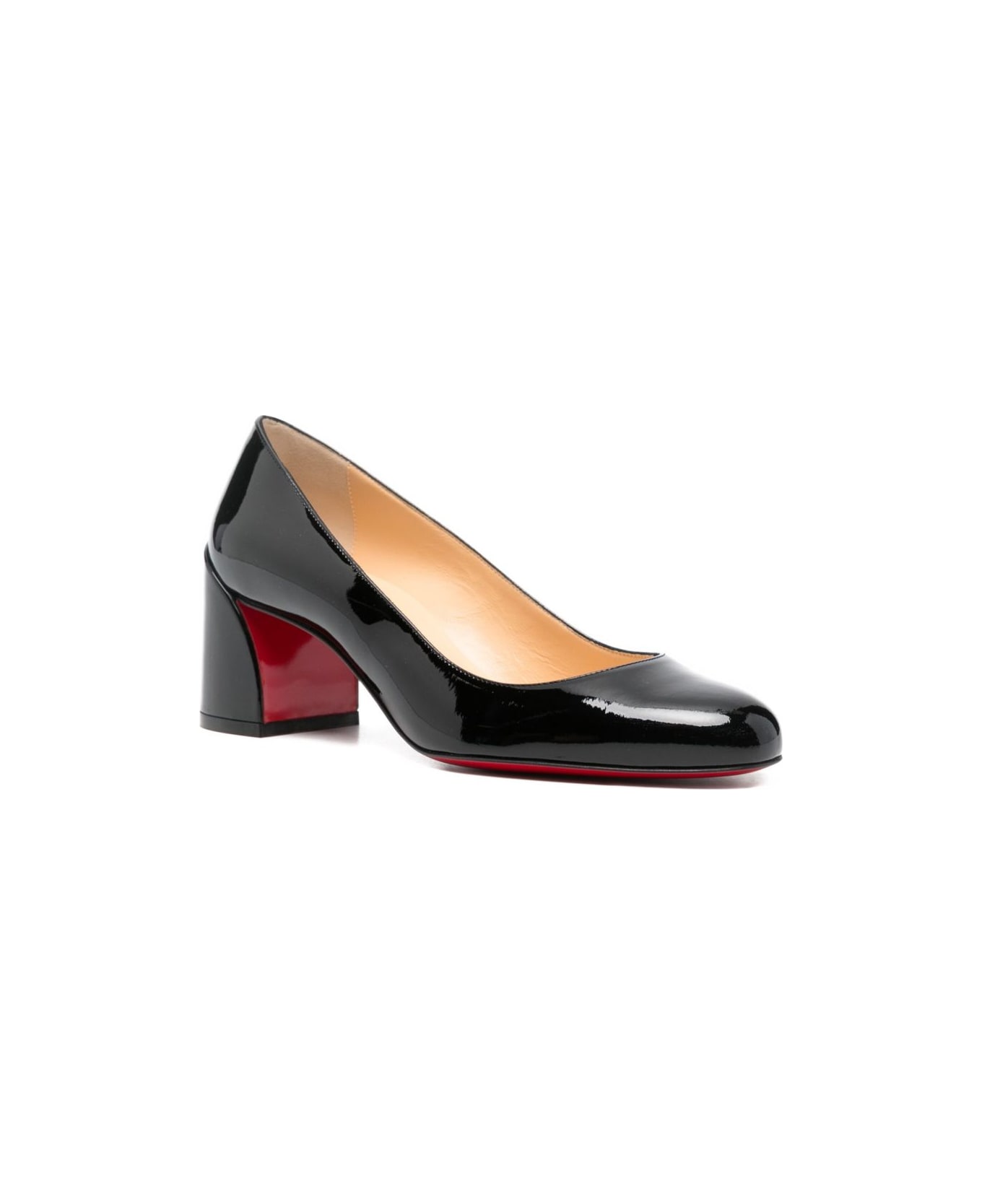 Christian Louboutin Miss Sab Patent Leather Pumps - Black