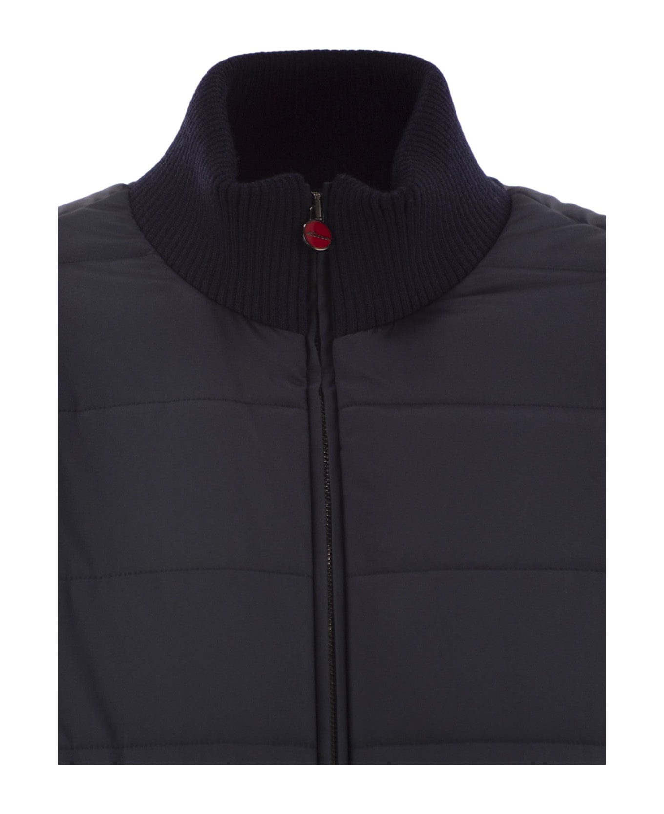 Kiton Technical Fabric Bomber Jacket - Navy
