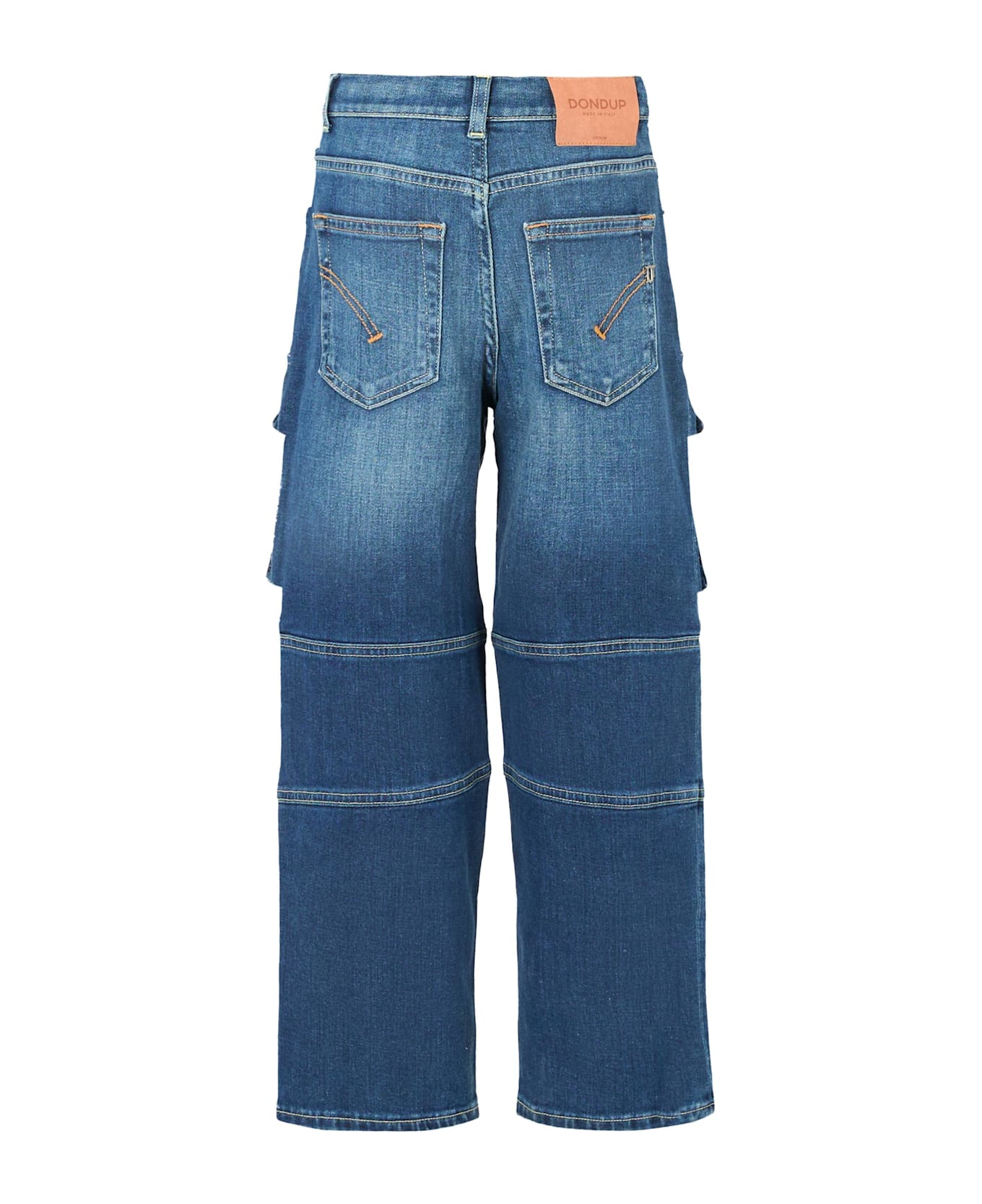 Dondup Blue Jeans For Boy With Logo - Denim