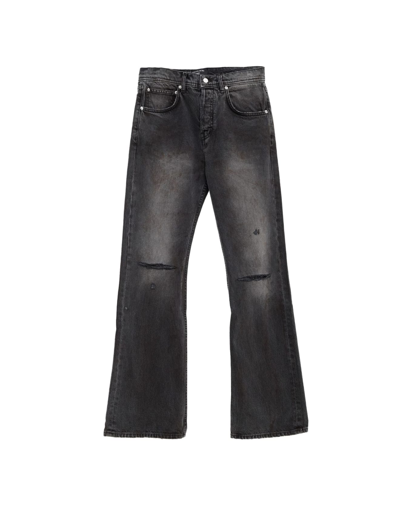 Enfants Riches Deprimes Flared Denim Cotton Jeans - Grey