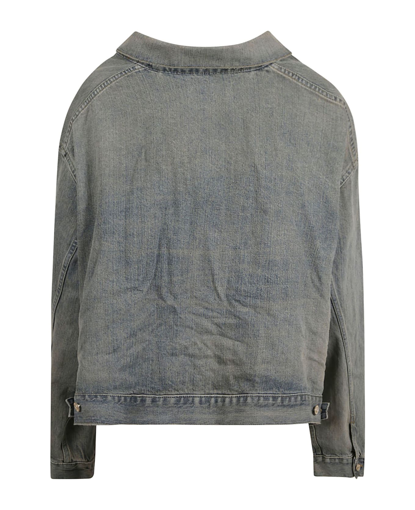 Balenciaga Denim Buttoned Jacket - Outback Blue ジャケット