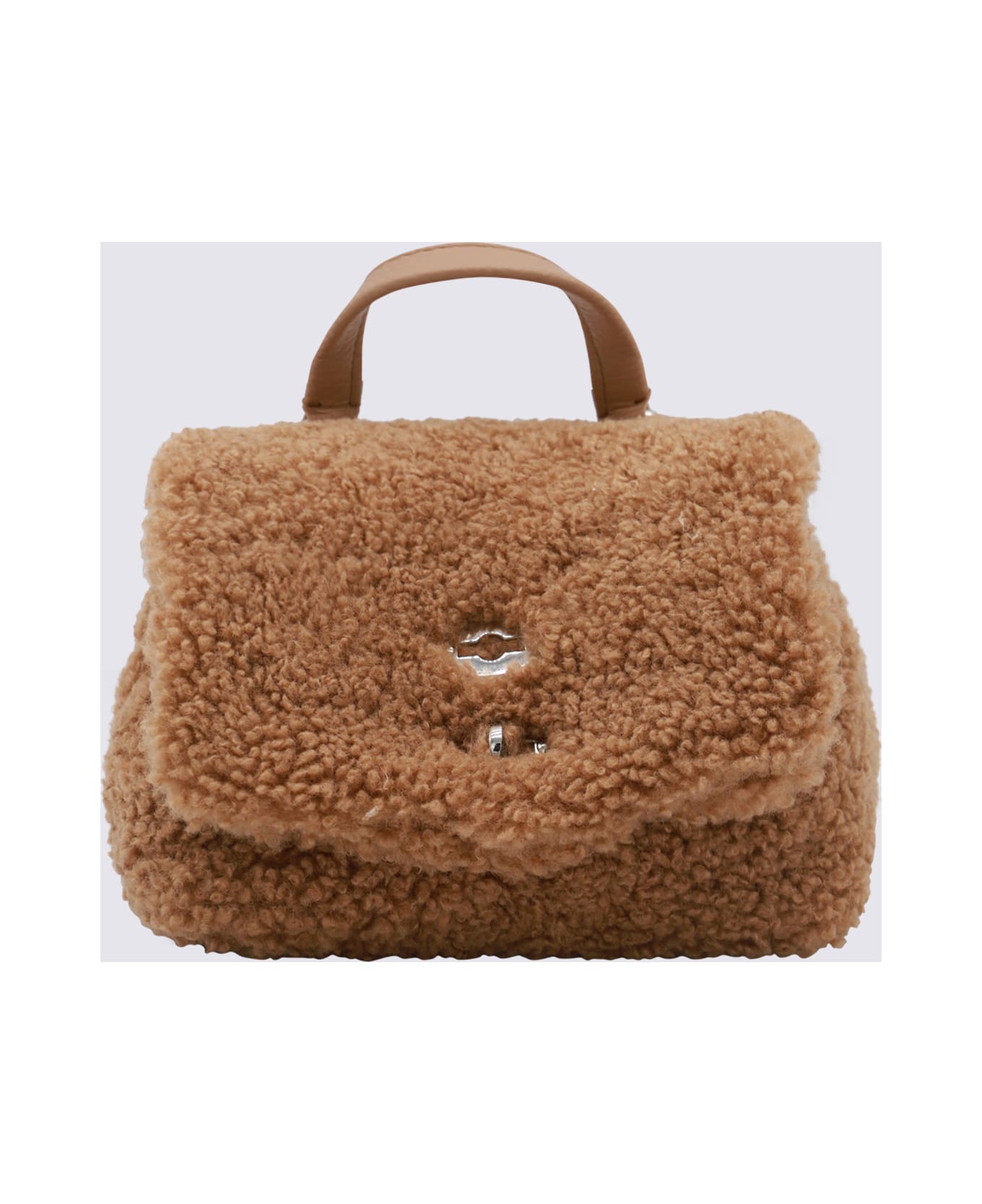 Zanellato Brown Leather Postina Dolly Baby Top Handle Bag - BROWN TEDDY