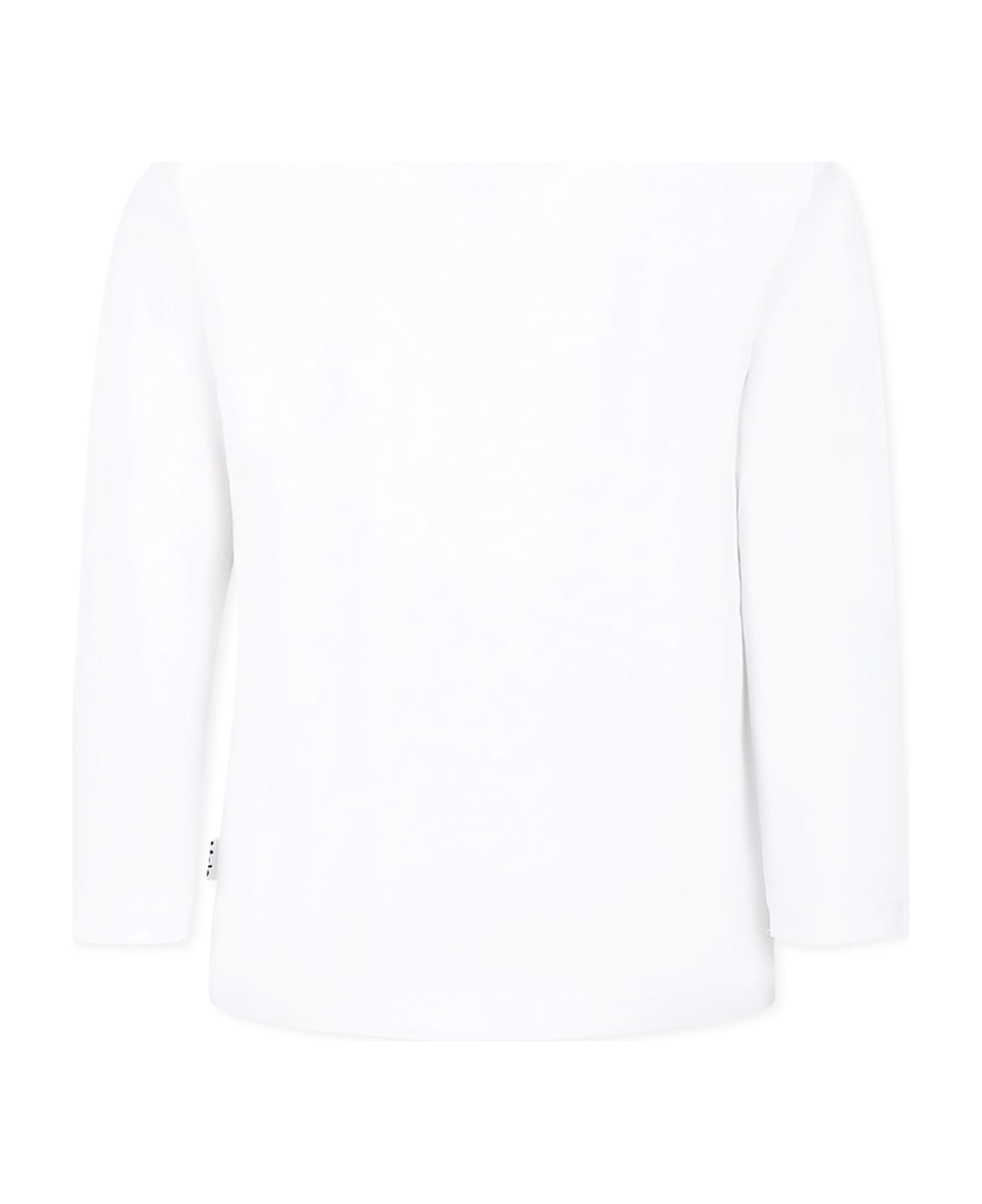 Molo White T-shirt For Boy With Football Print - White